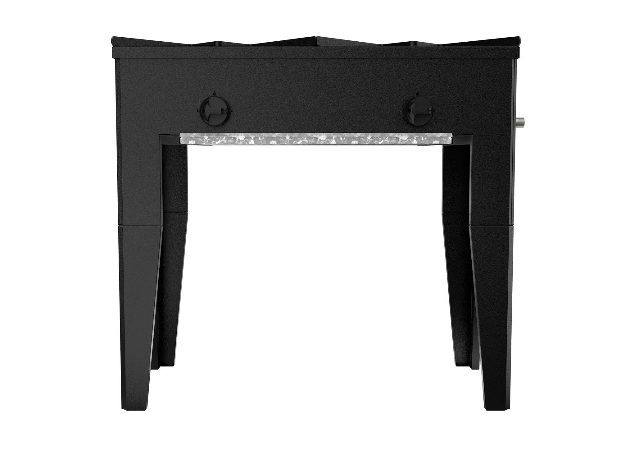 Anafe alto 2 quemadores 6EA185 negro Maigas.-2