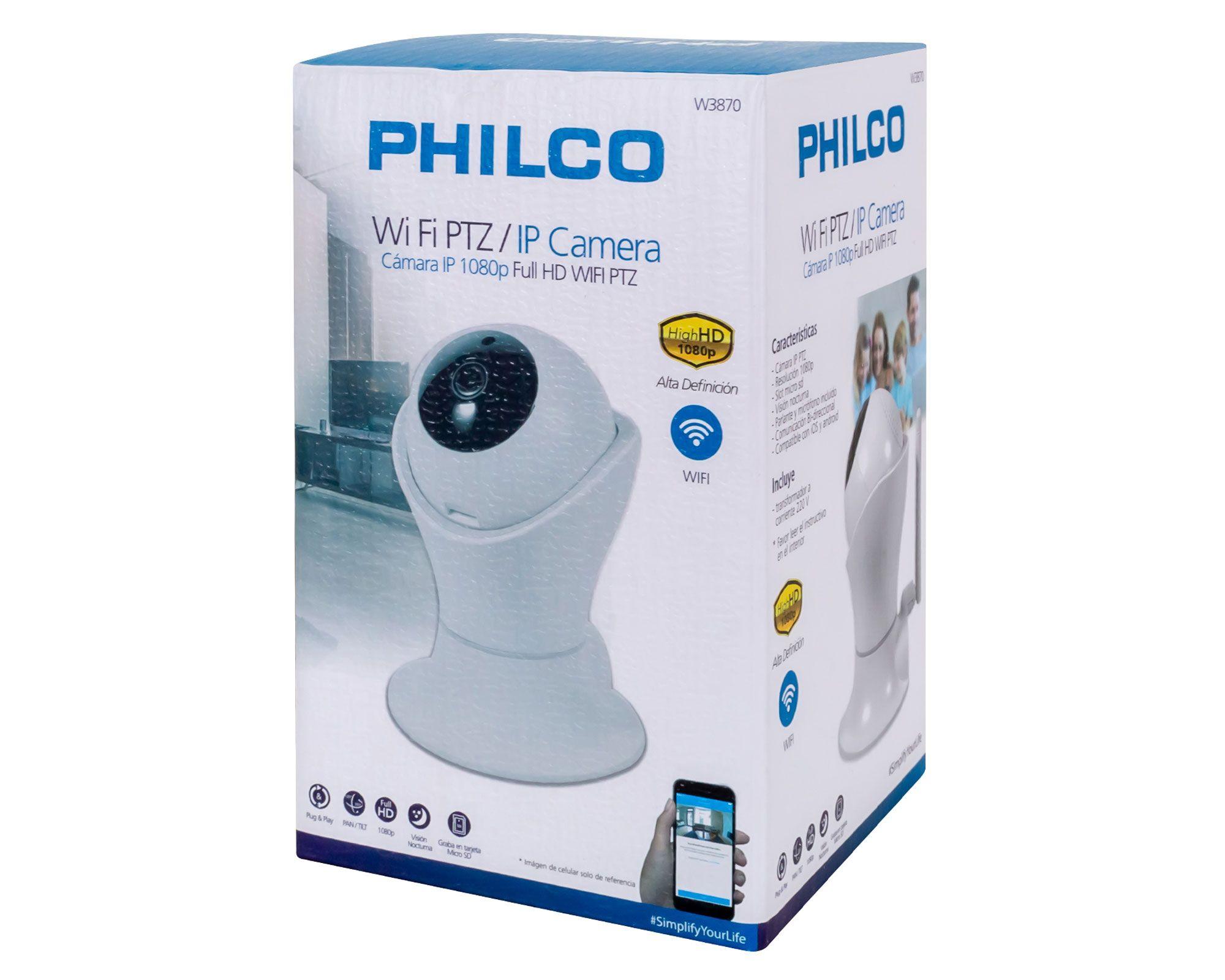Cámara IP 1080P WiFi PTZ Philco-2