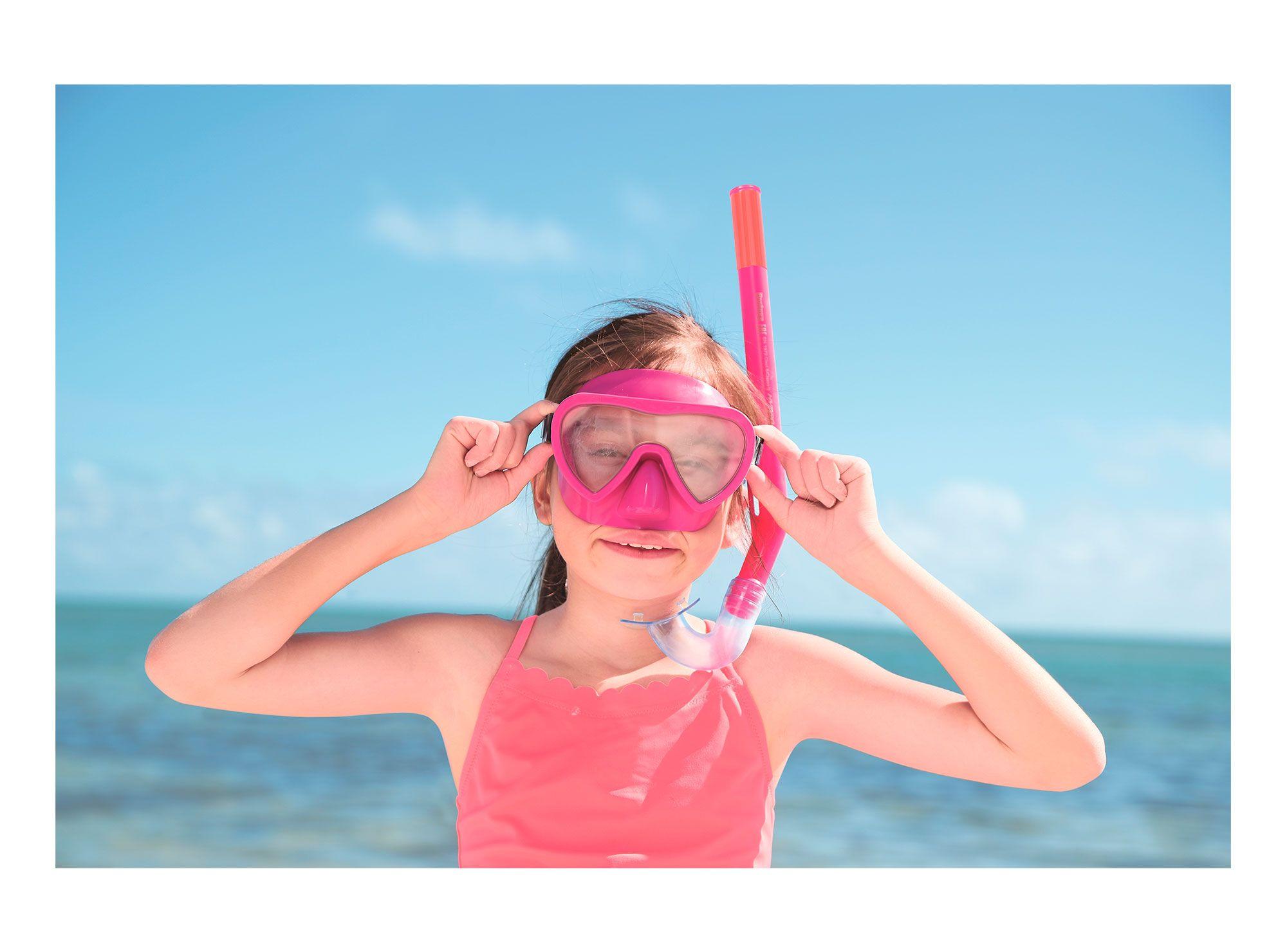 Gafa + tubo buceo Glider essential lil Bestway-3