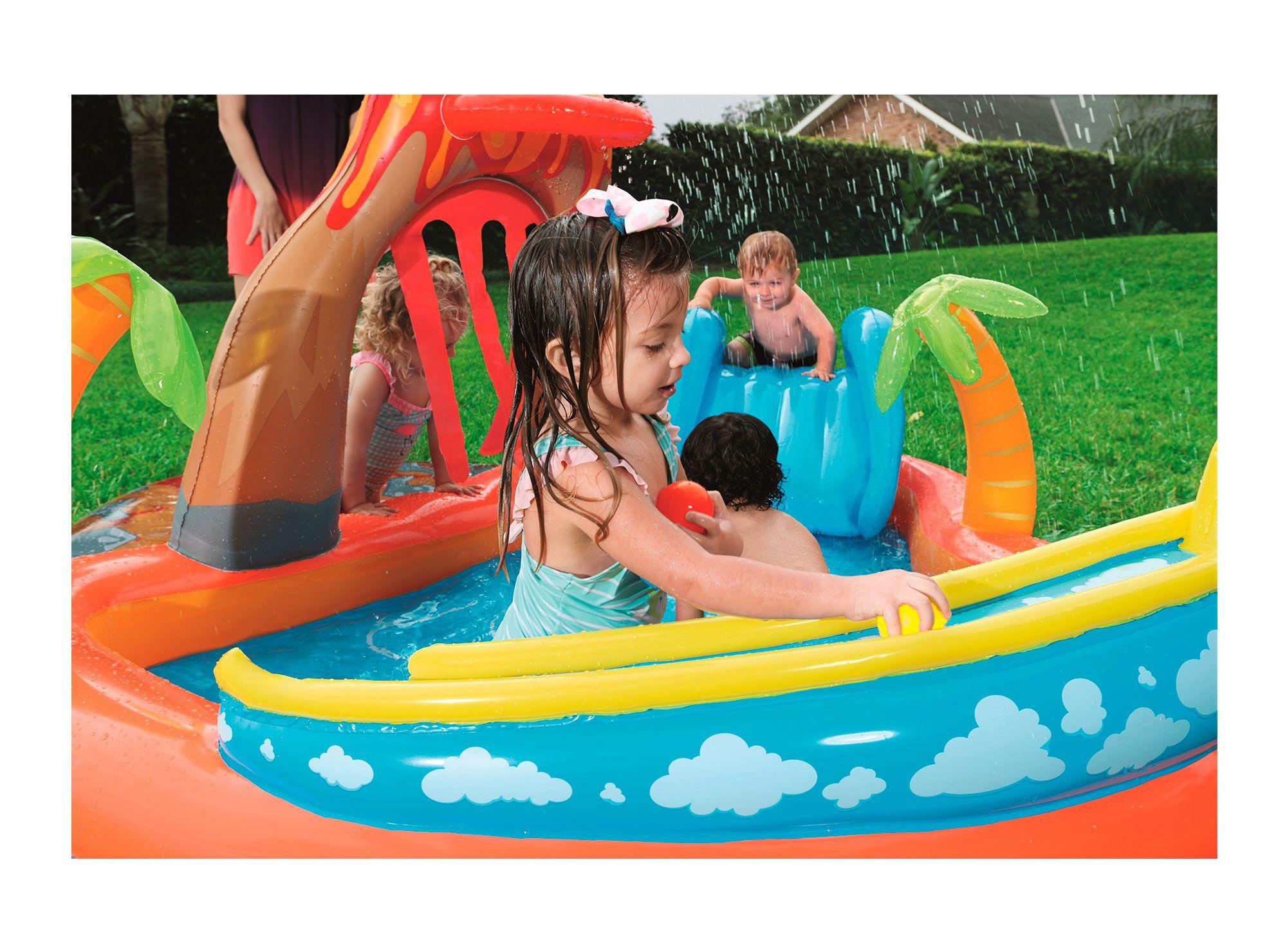 Juego inflable 2,65x2,65x1,04 m lava lagoon Bestway-6
