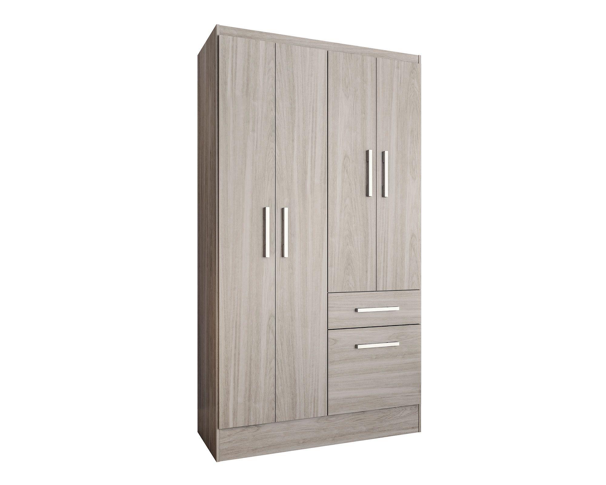 Clóset 4 puertas 1 cajón 1 zapatero crema M+Design-1