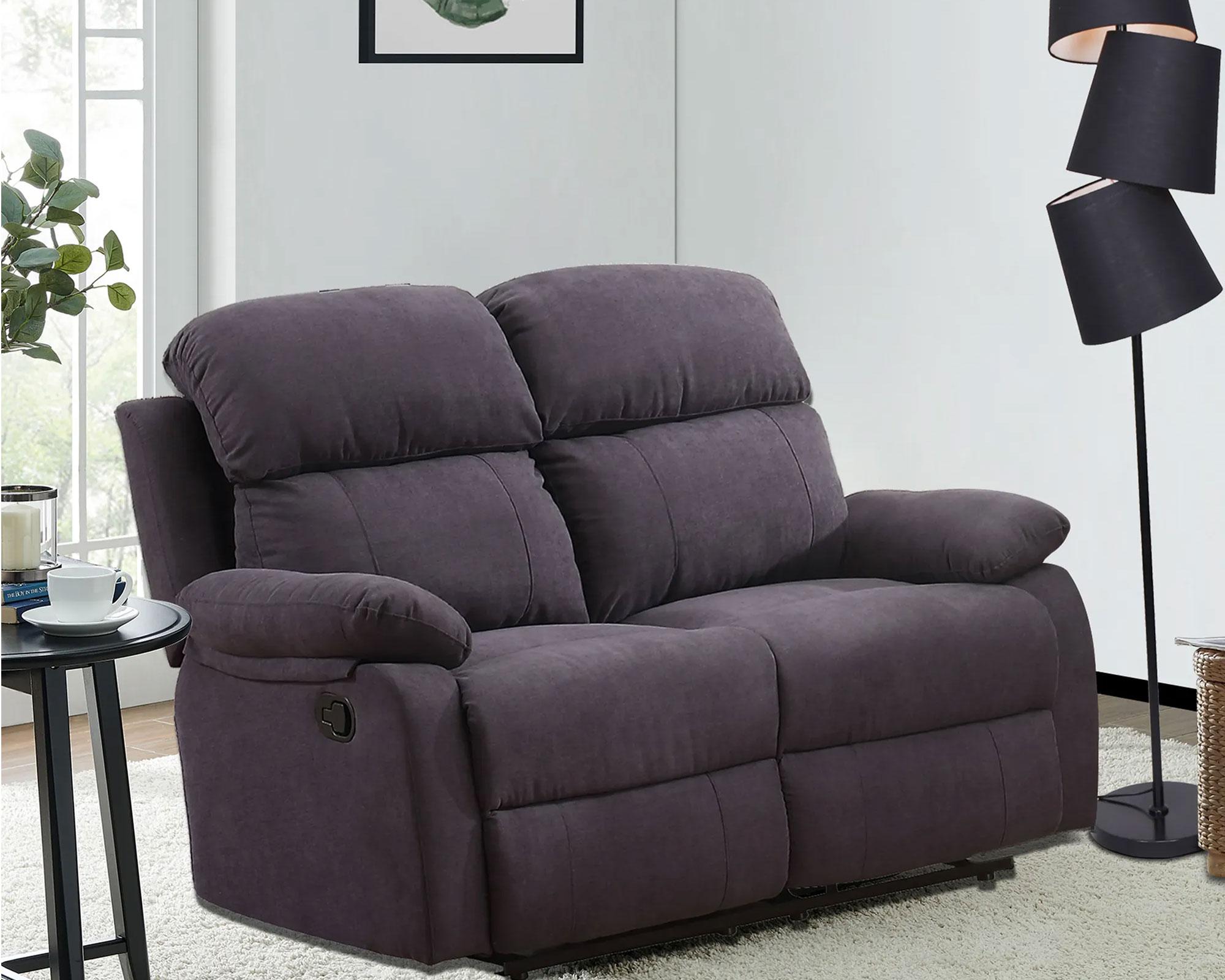 Sofá reclinable 2 cuerpos Albert gris M+Design-4