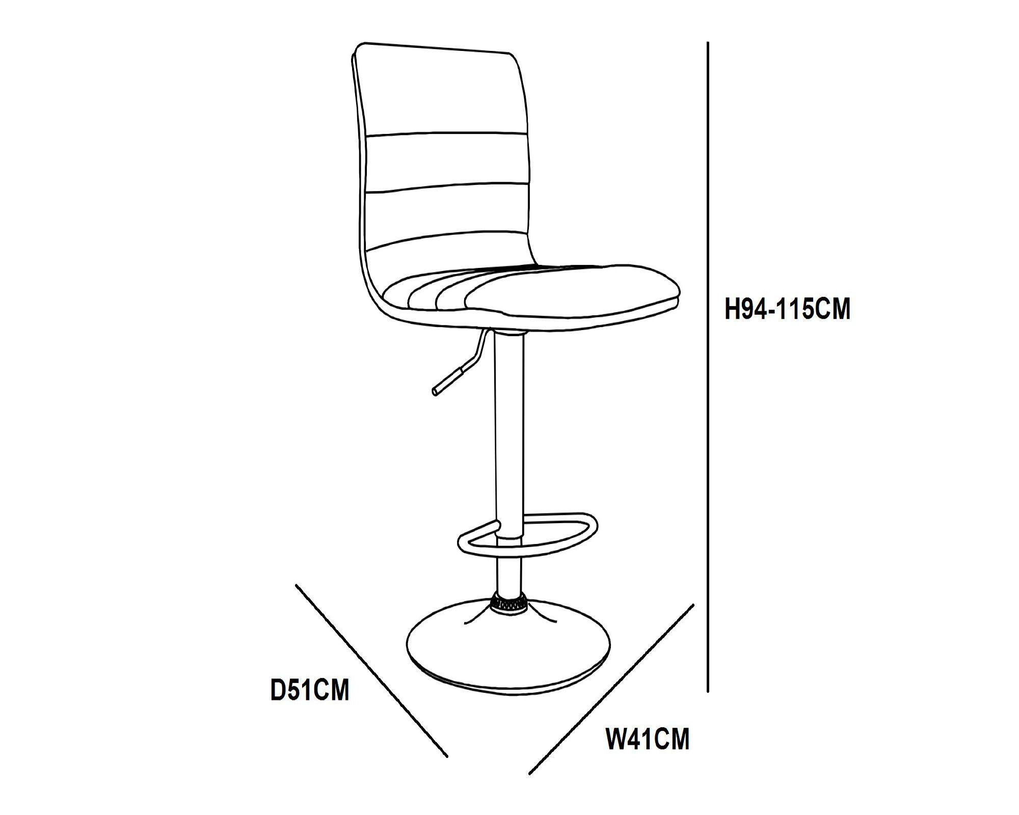 Silla bar Oviedo negro-5