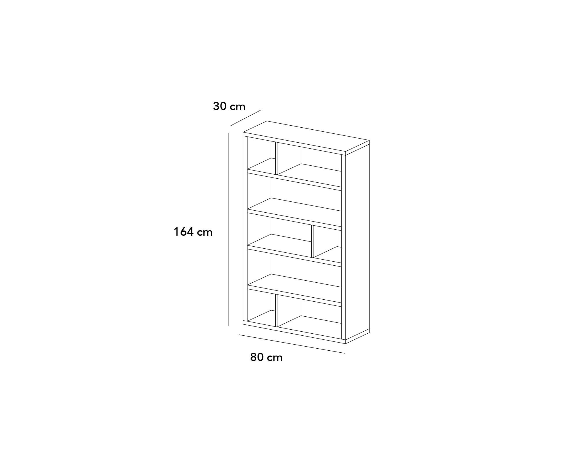 Librero natural 1 M+Design-4