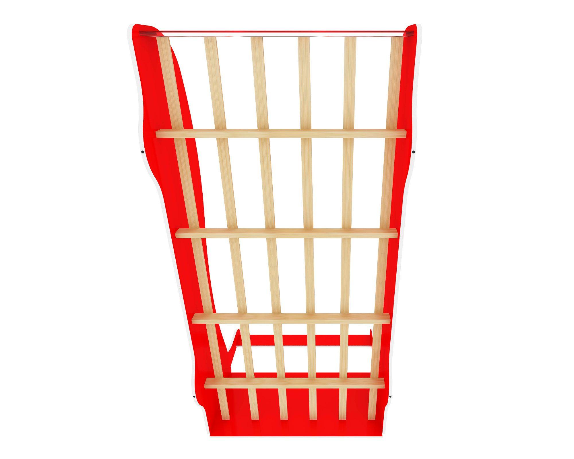 Cama infantil 1 plaza auto rally rojo M+Design-6
