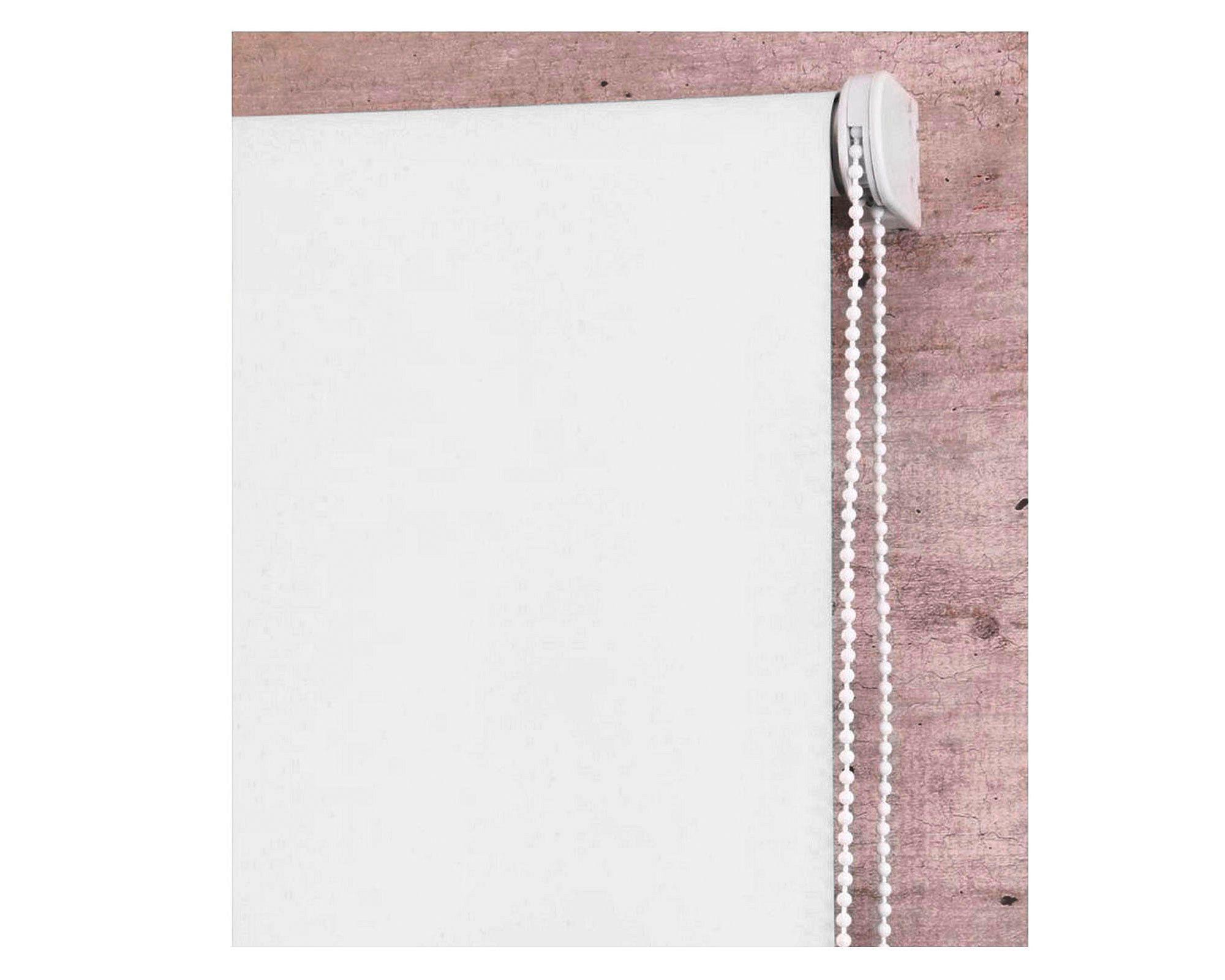 Cortina roller blackout 100x165 cm liso blanco Cotidiana-3