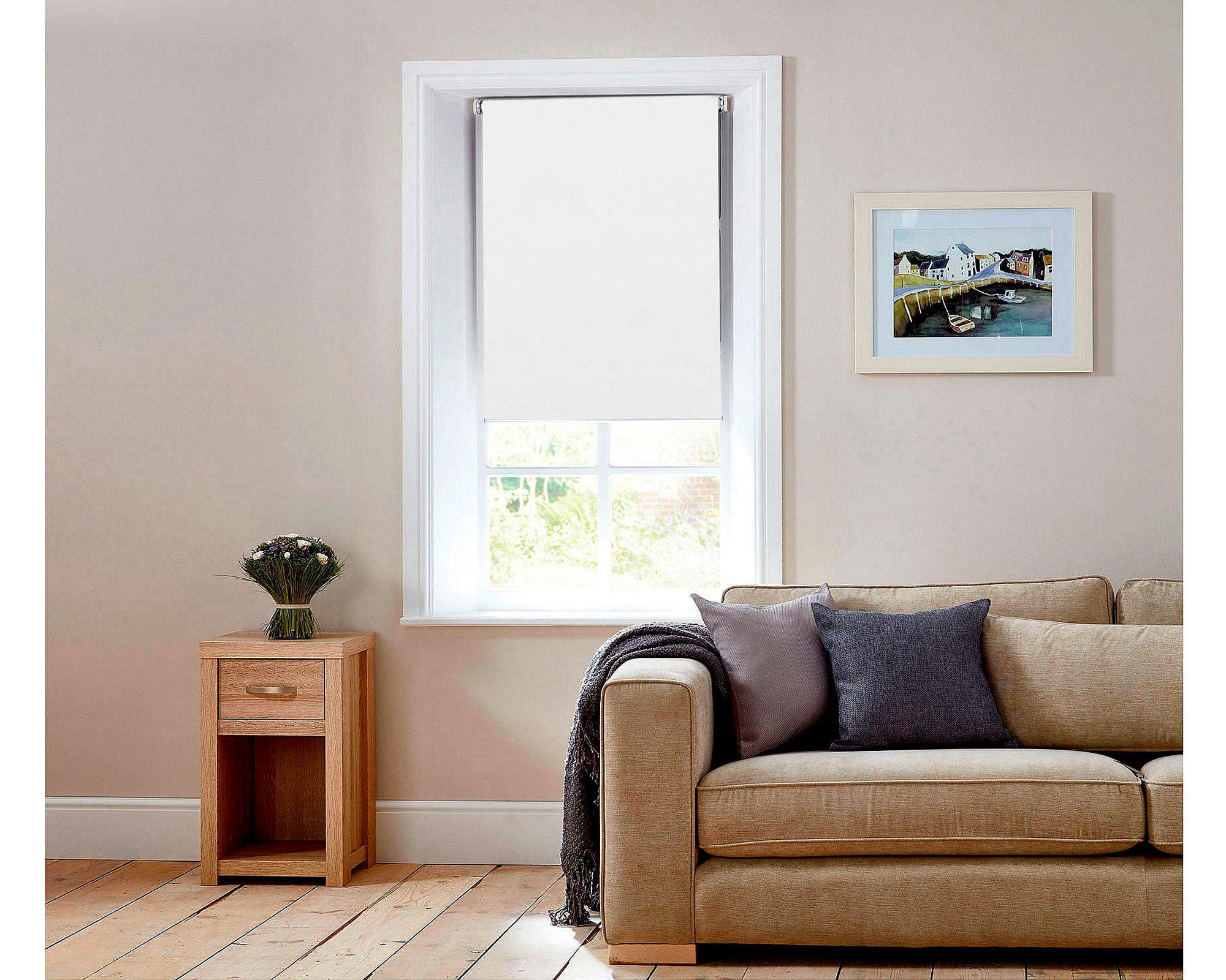 Cortina roller blackout 100x165 cm liso blanco Cotidiana-5