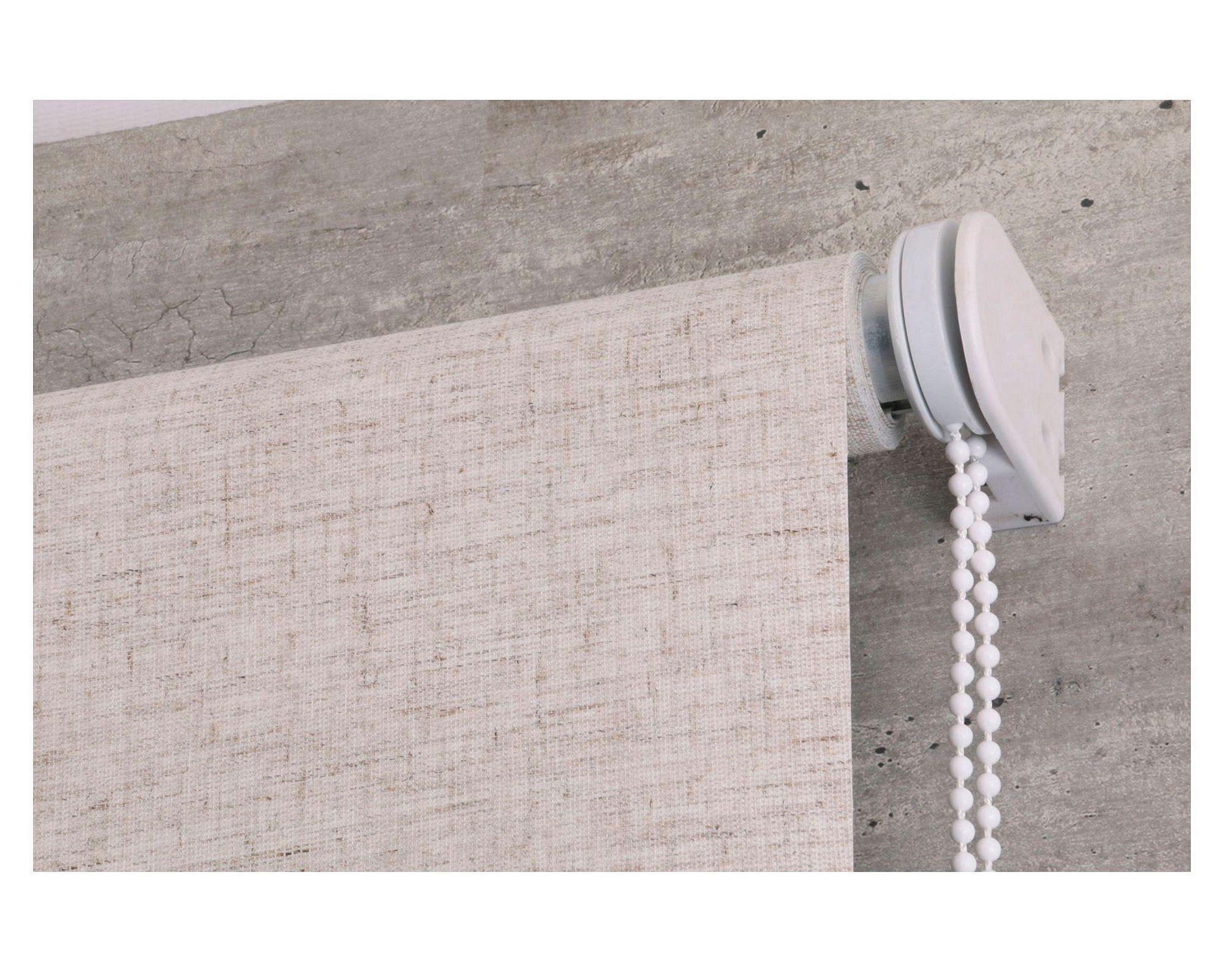 Cortina roller blackout 80x165 cm textura crudo Cotidiana-1
