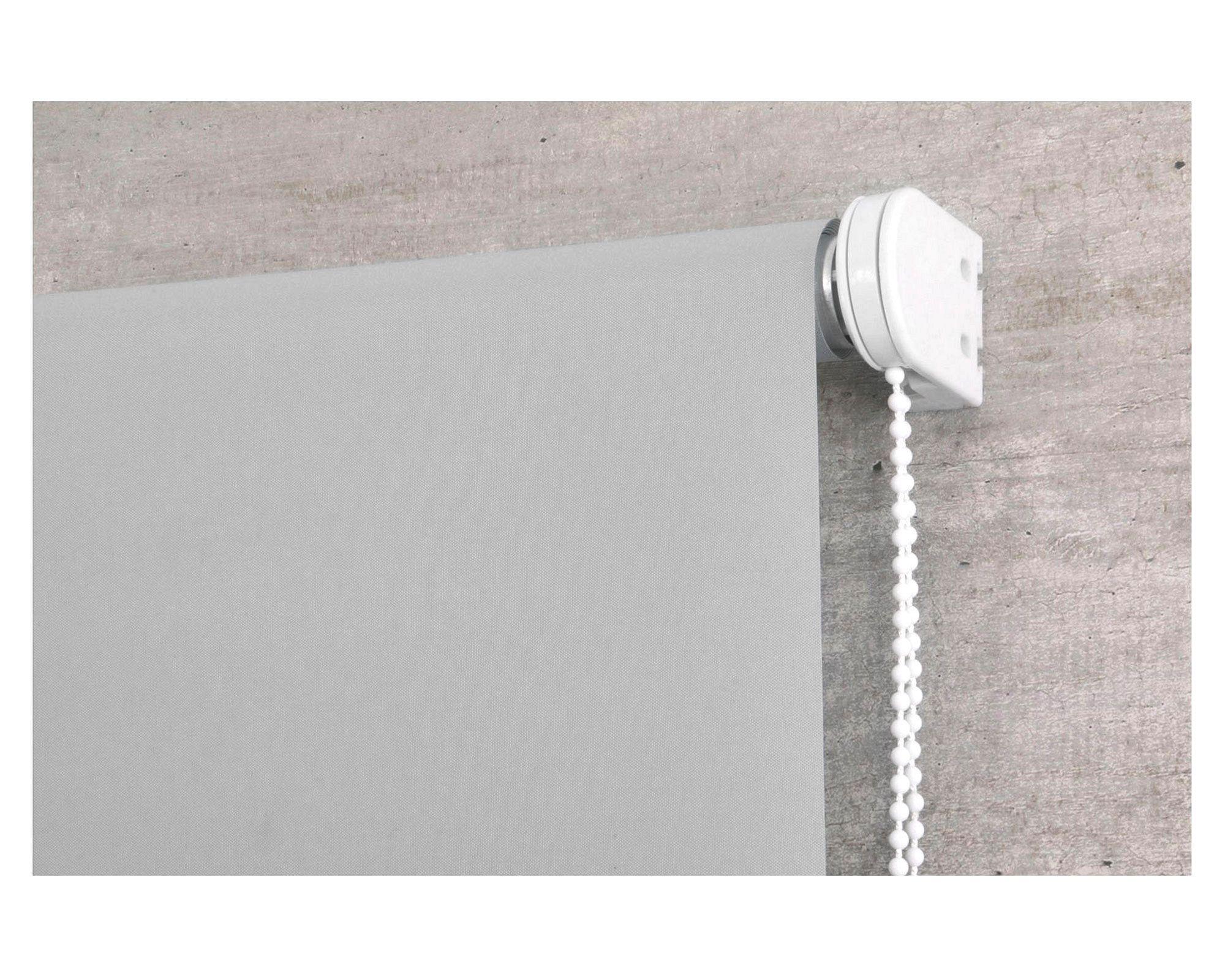 Cortina roller blackout 80x165 cm liso gris claro Cotidiana-1