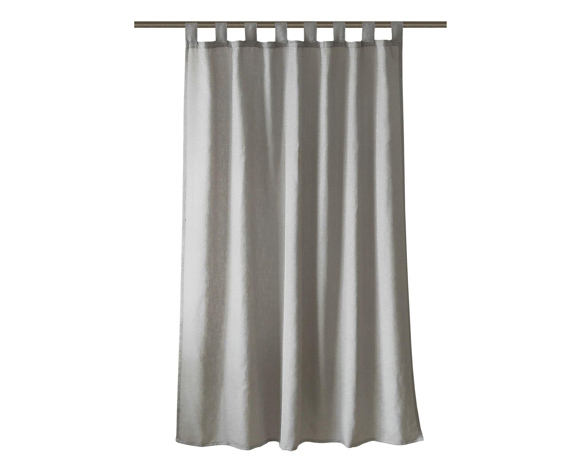 Cortina velo 140x230 cm gris claro-0