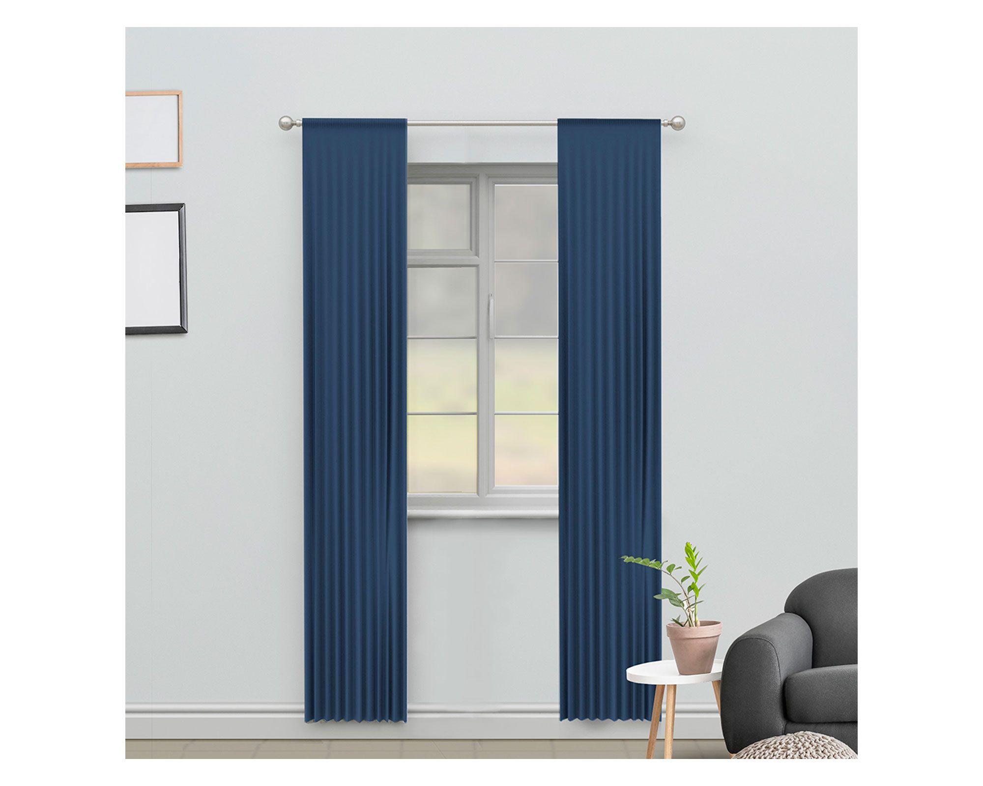 Cortina 140x230 cm Blackout azul marino Cotidiana-0