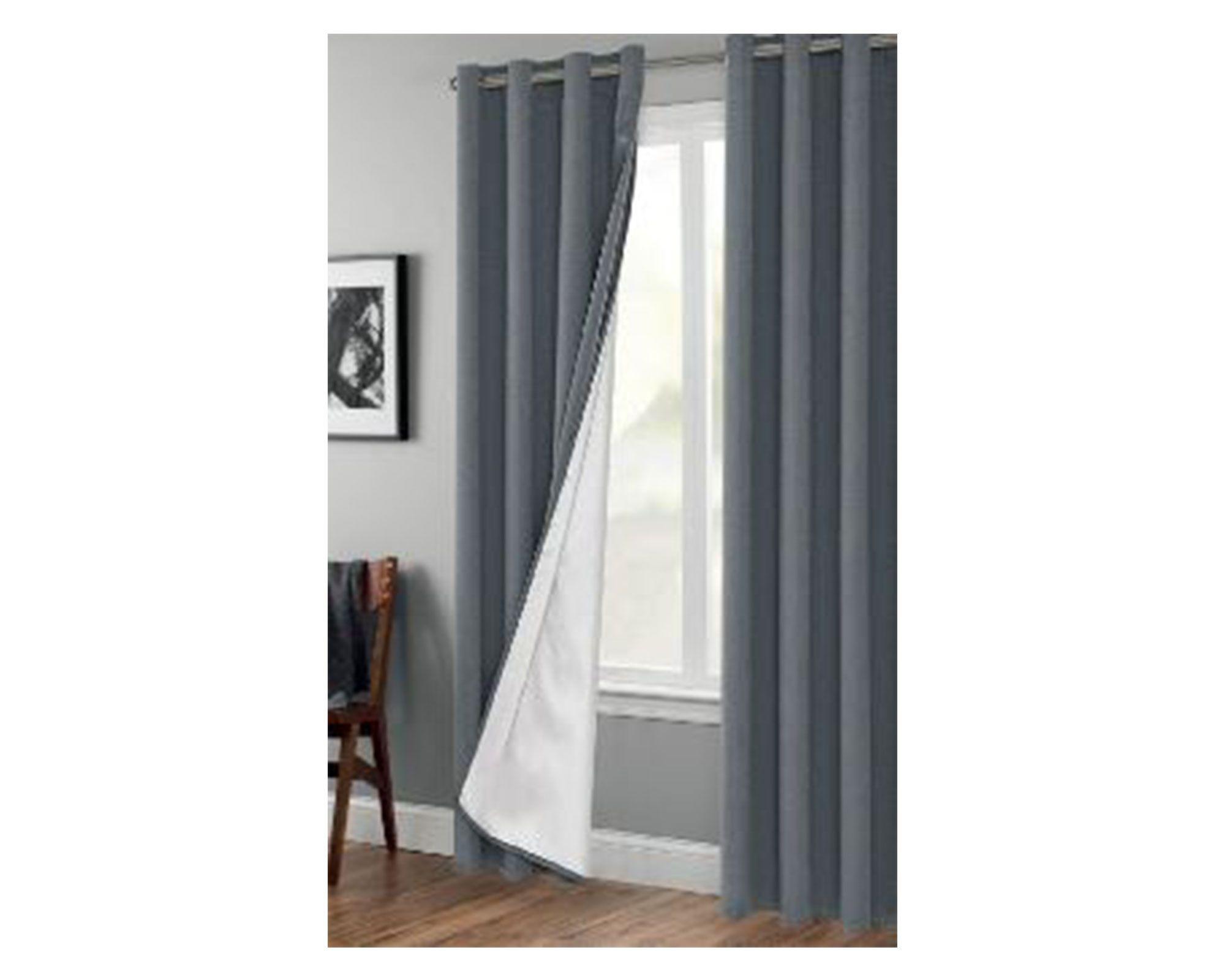 Cortina 140x230 cm gris Cotidiana-0