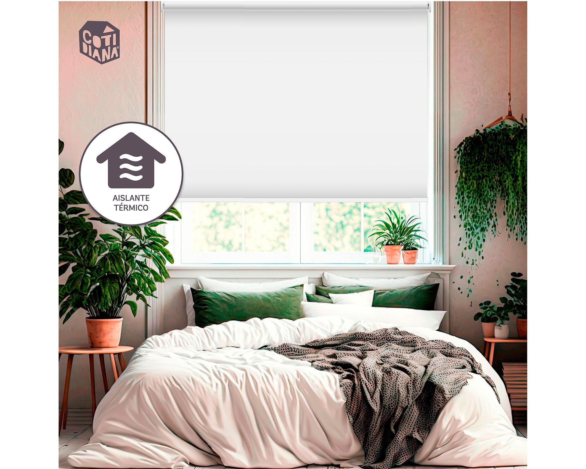 Cortina roller blackout 120x250 cm textura gris Cotidiana-7