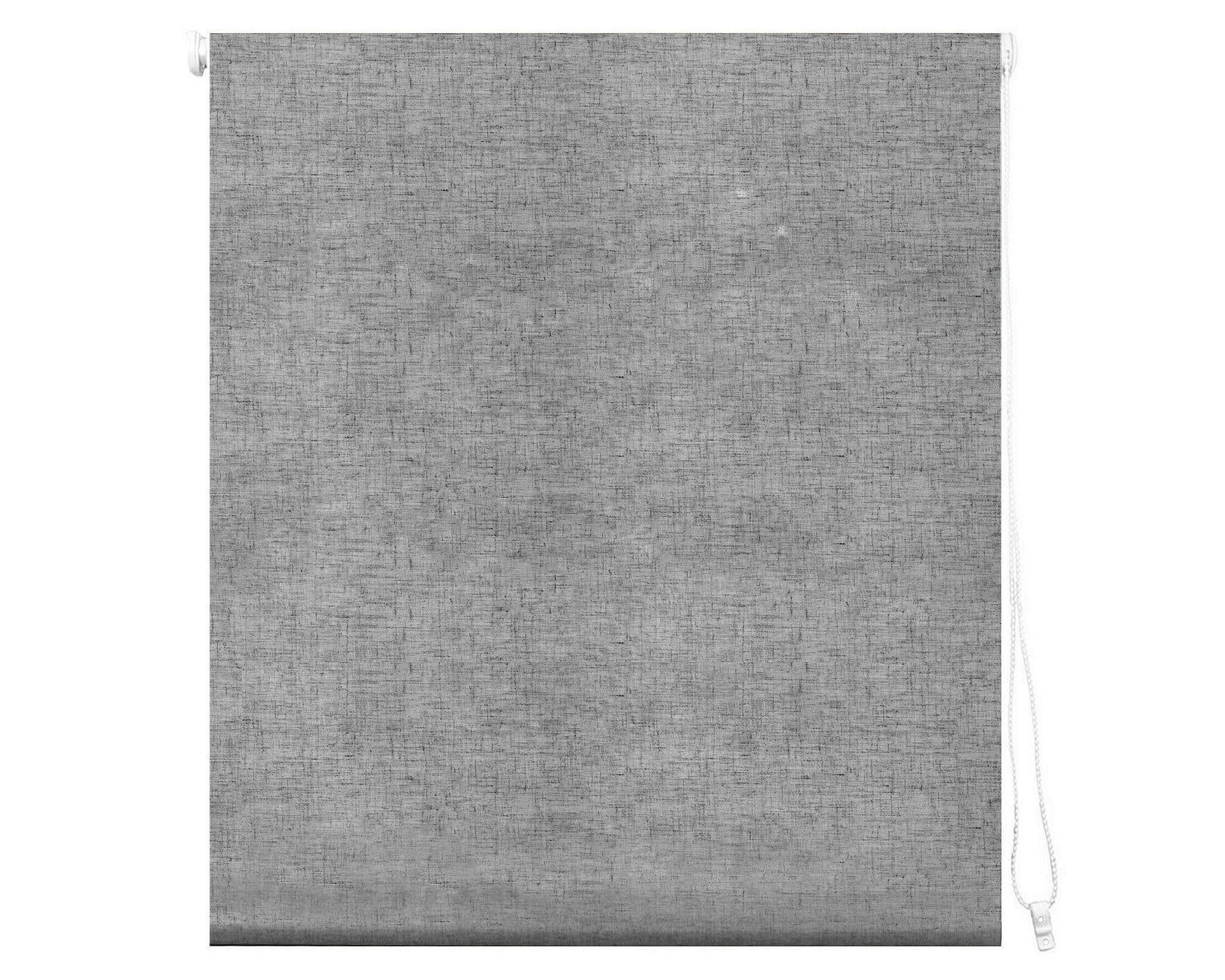 Cortina roller blackout 100x250 cm textura gris Cotidiana-0