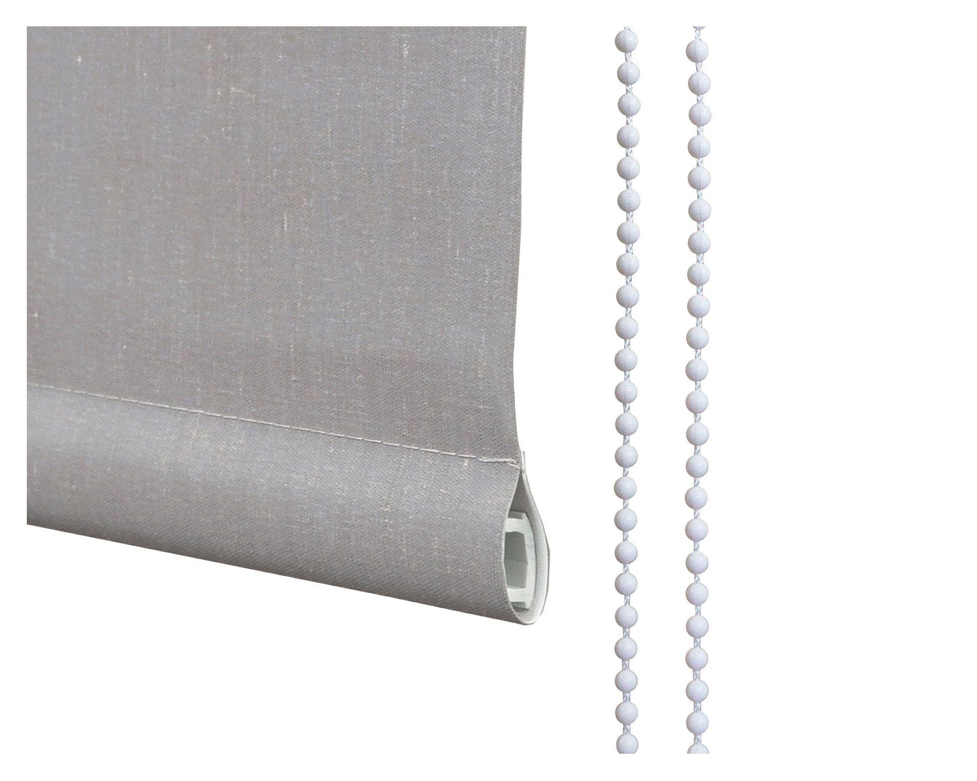 Cortina roller blackout 100x250 cm textura gris Cotidiana-3