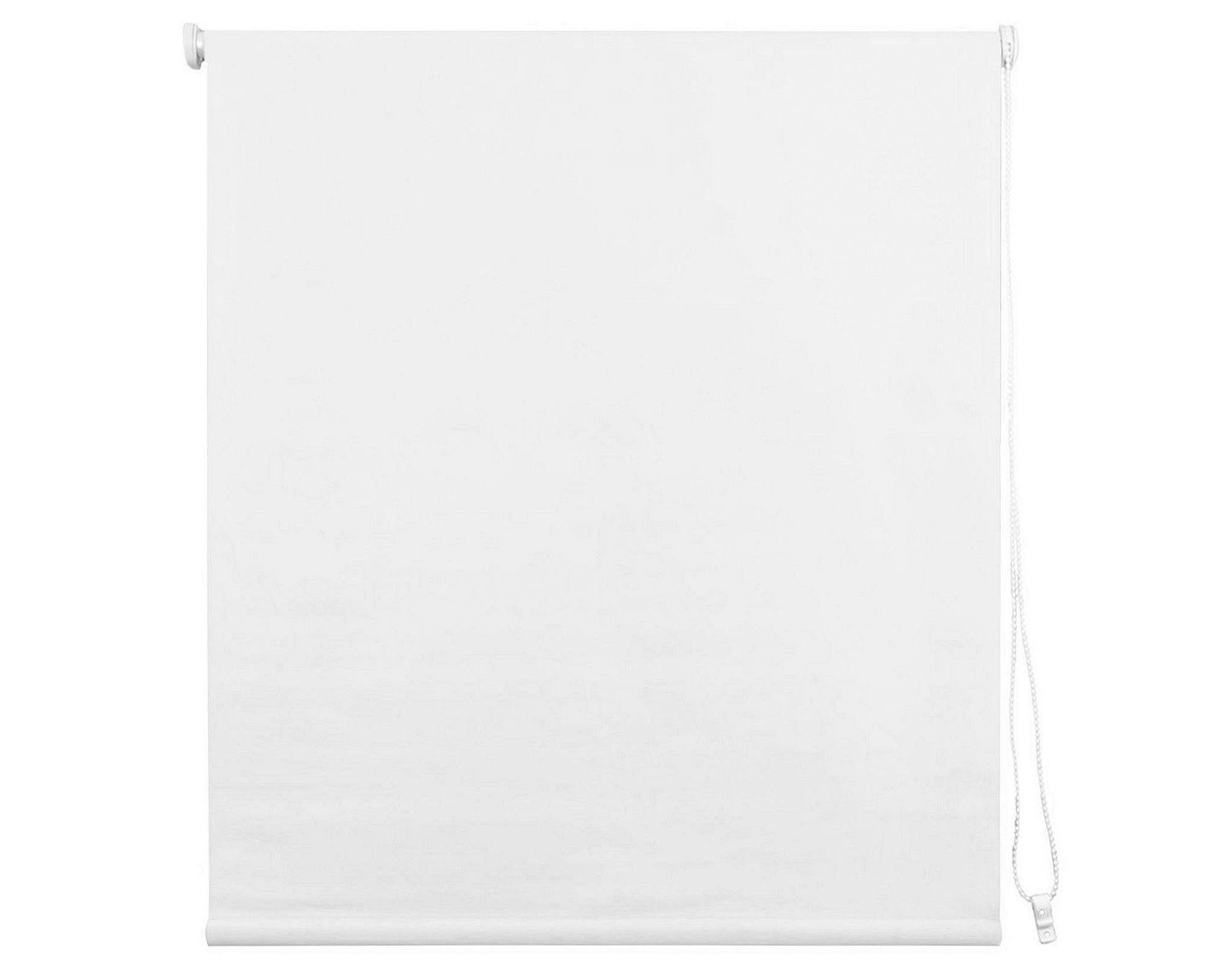 Cortina roller blackout 100x250 cm liso blanco Cotidiana-0