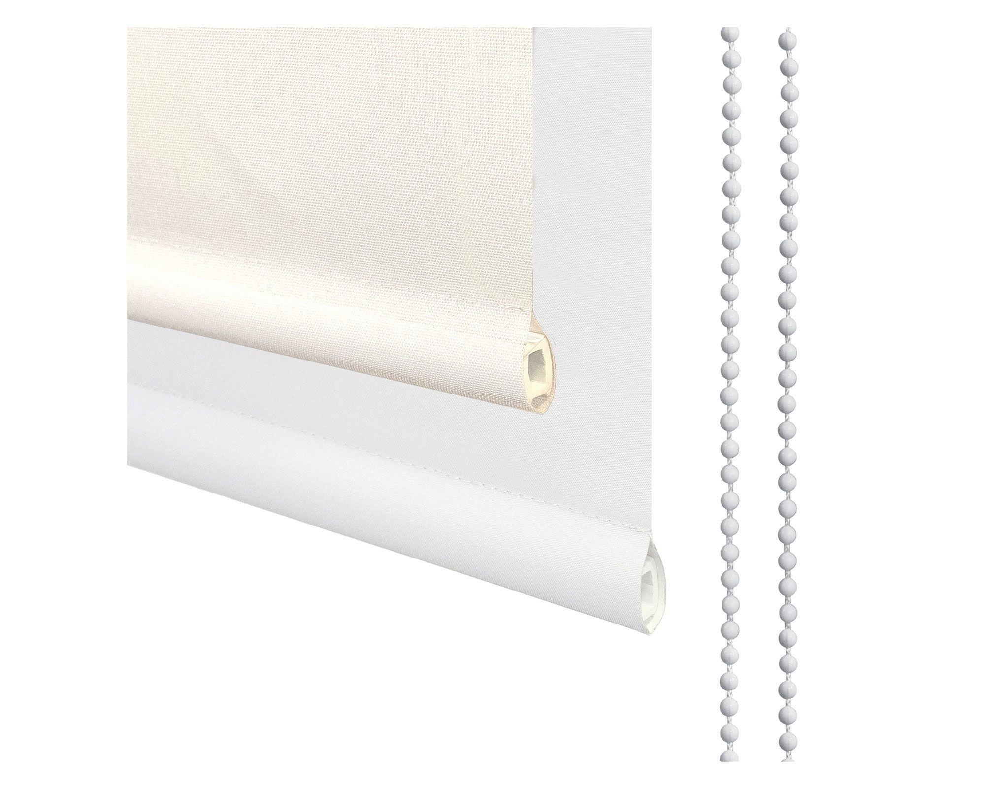 Cortina roller BlackOut 100x250 cm Doble liso blanco Cotidiana-2