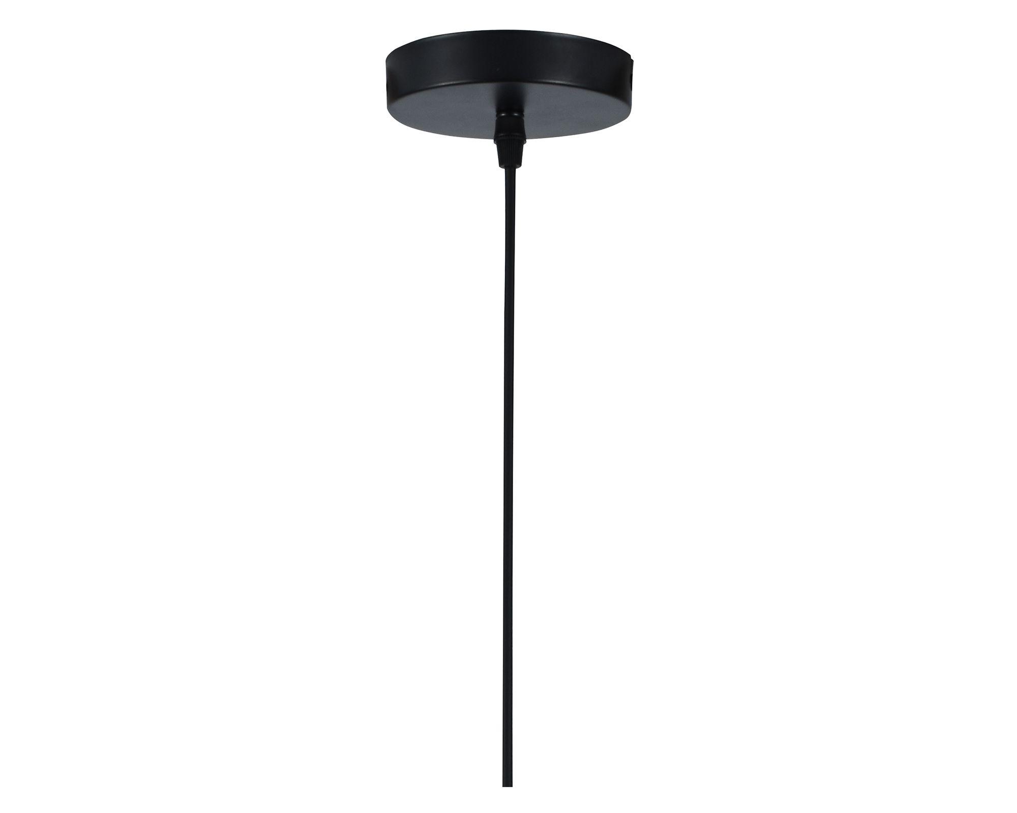 Lámpara colgar 1L E27 Puconci negro Abitare-4