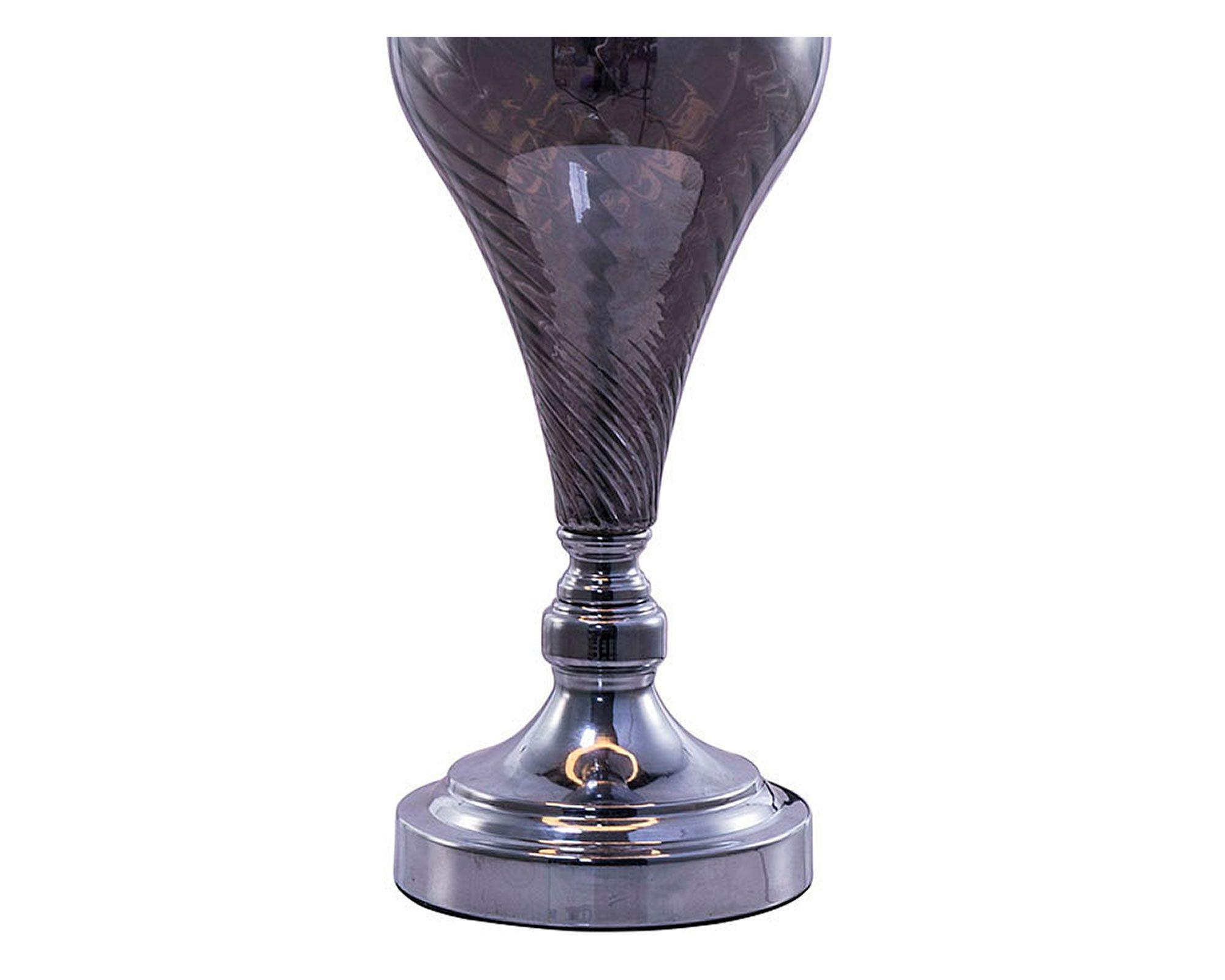 Lámpara sobremesa 1L E27 gris Abitare-2