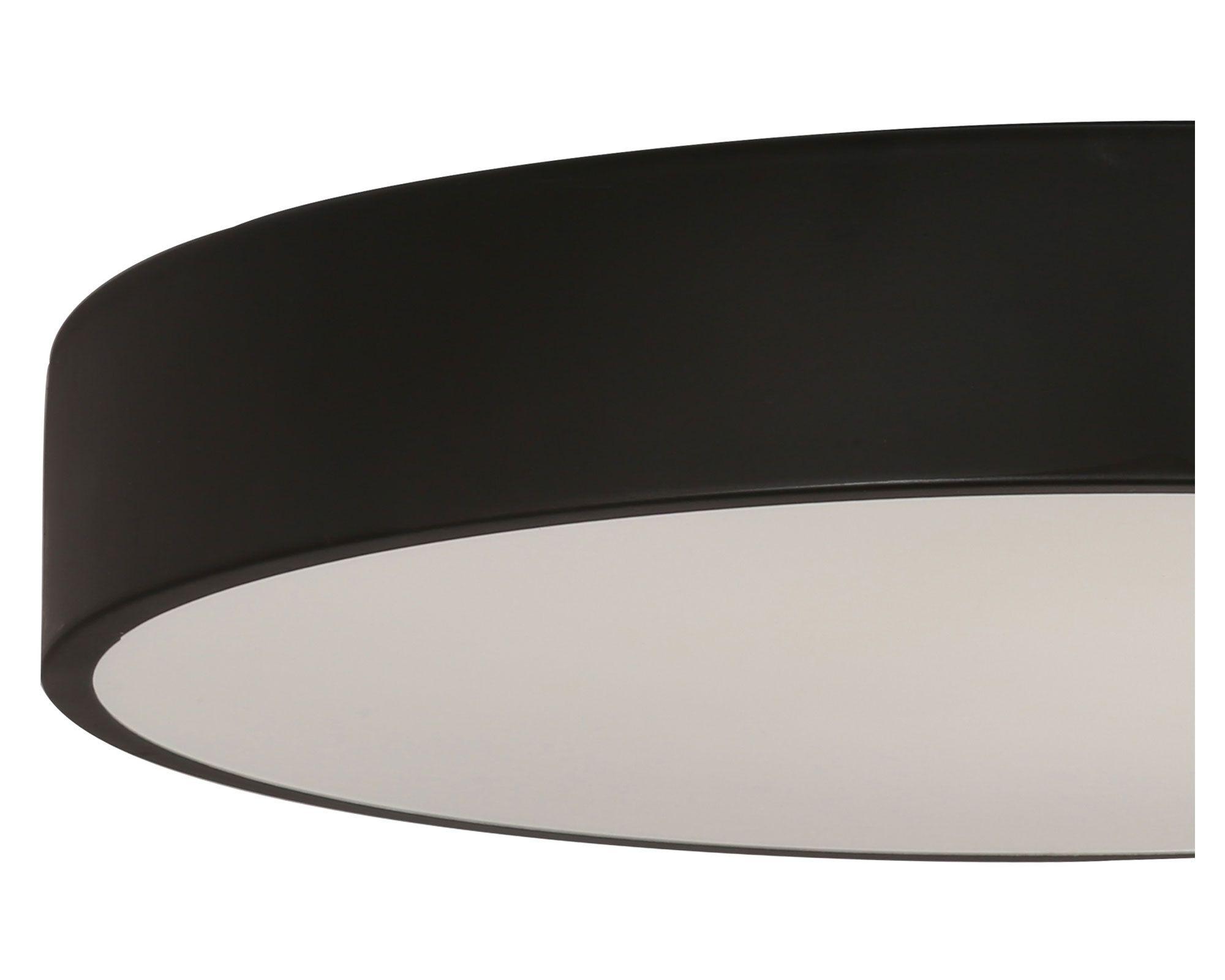 Plafón LED redondo negro Abitare-4