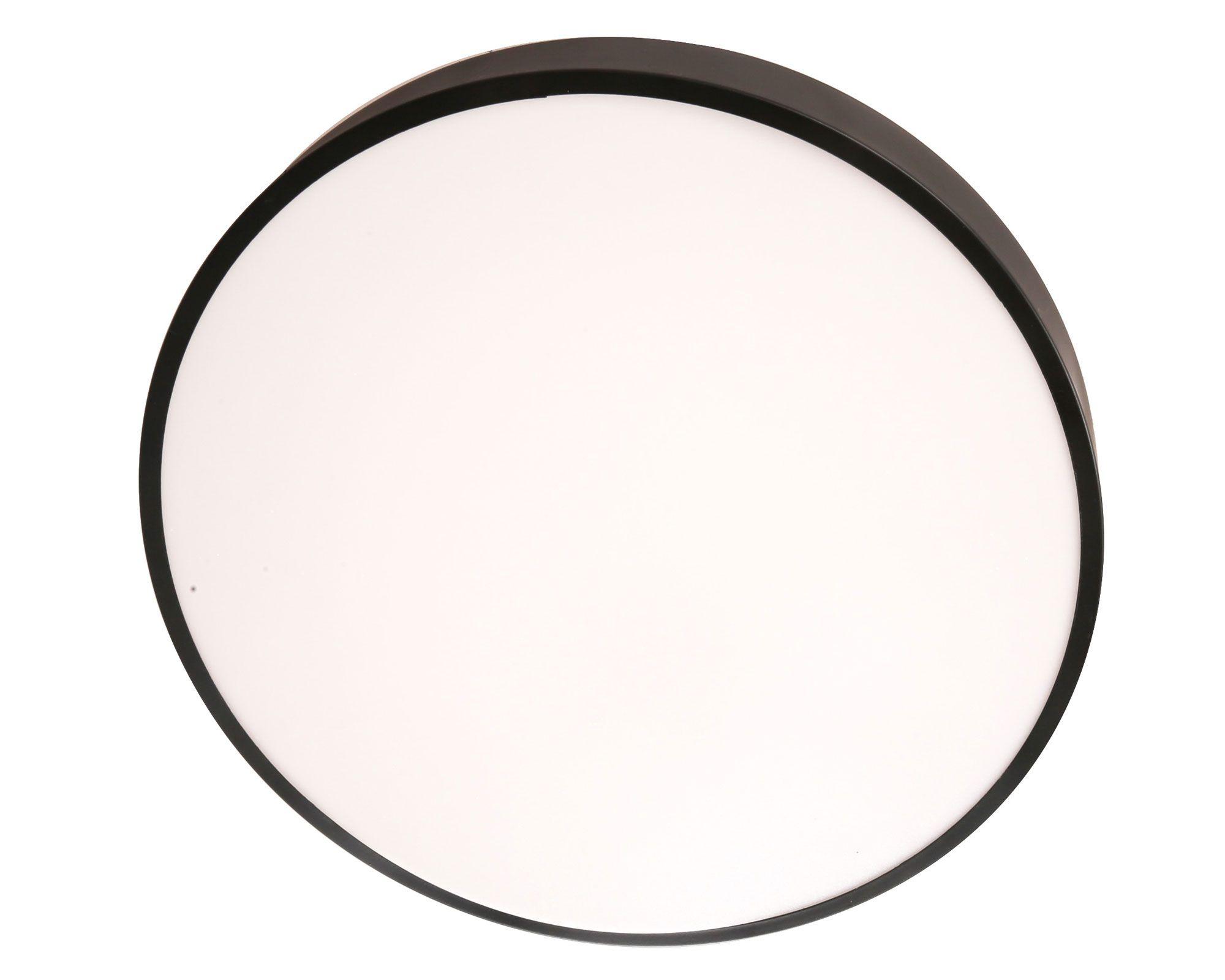 Plafón LED redondo negro Abitare-1