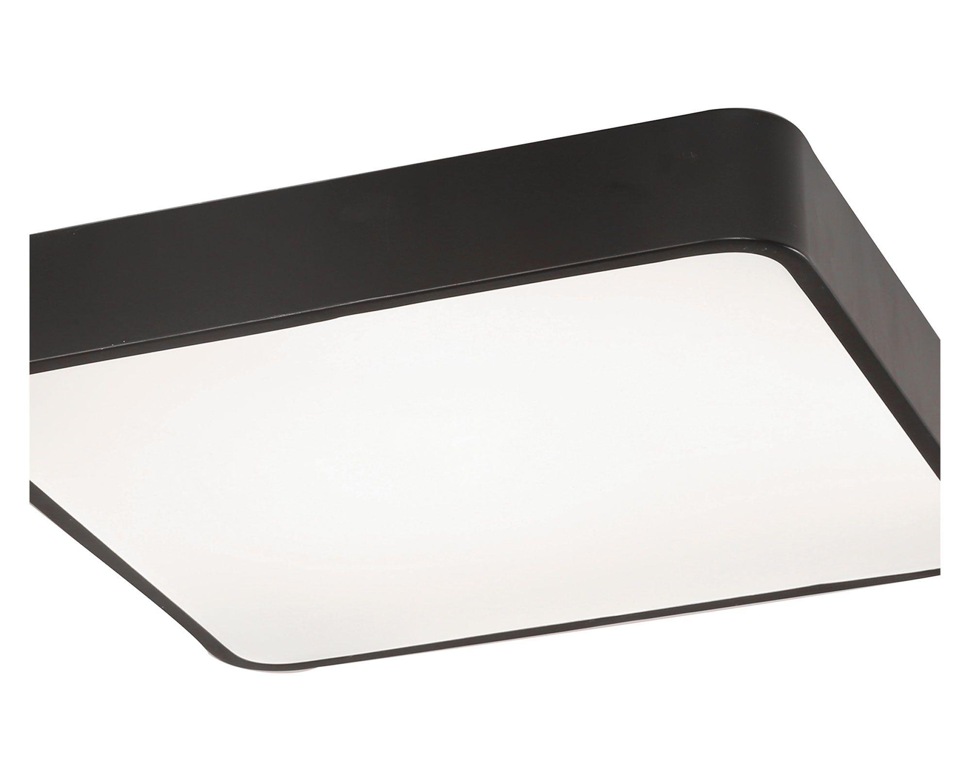 Plafón LED cuadrado negro Abitare-2
