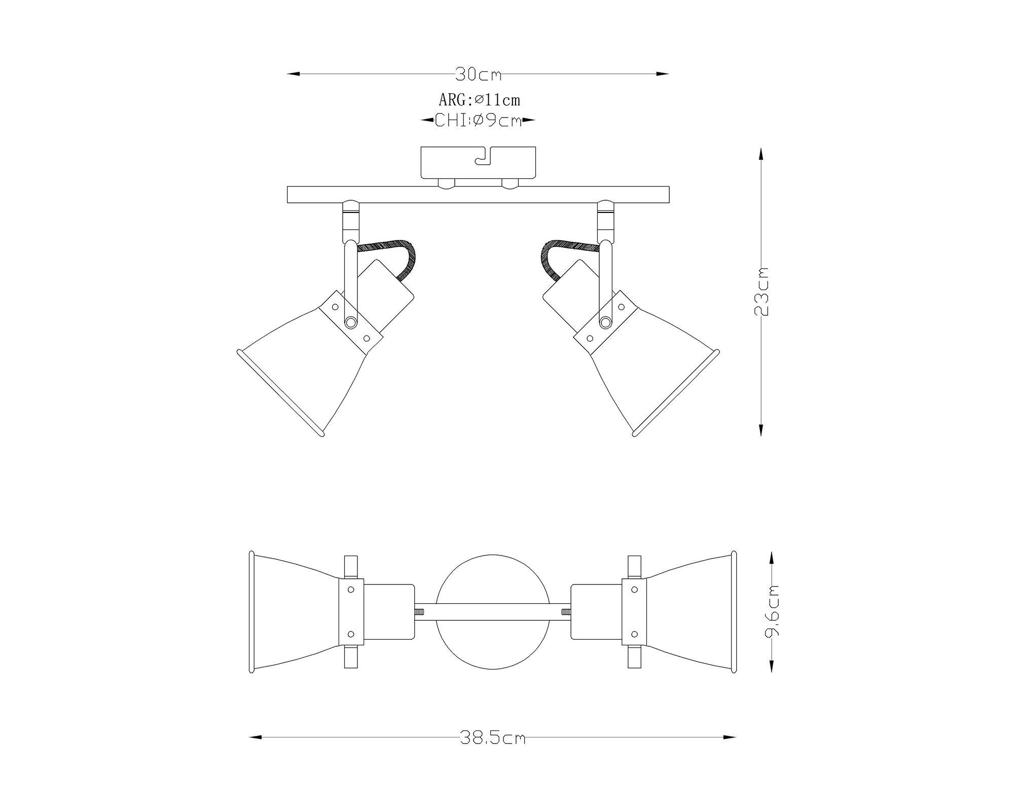 Spot 2L E27 Saharna blanco Abitare-4