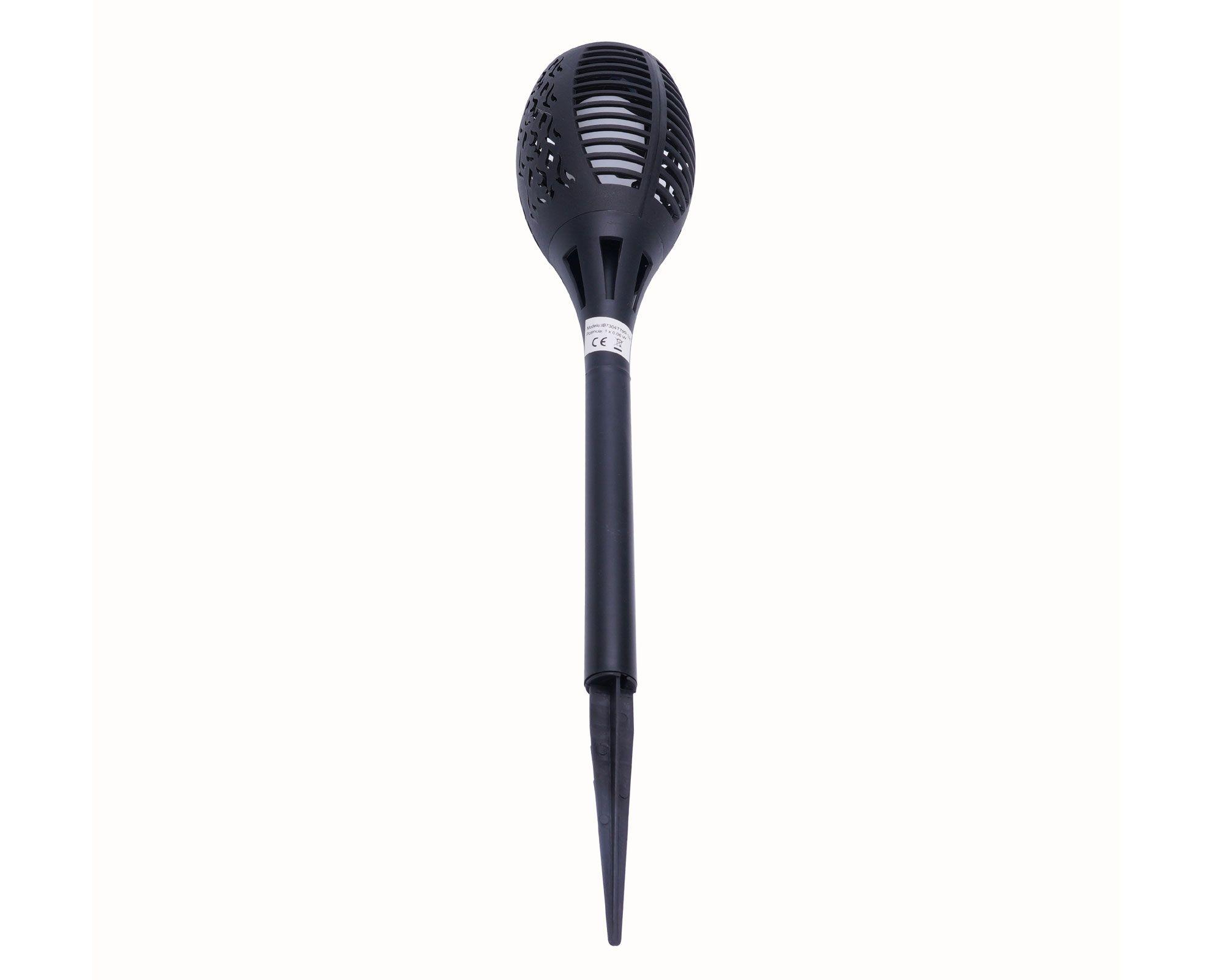 Estaca solar LED 1L Rejilla negro Abitare-5
