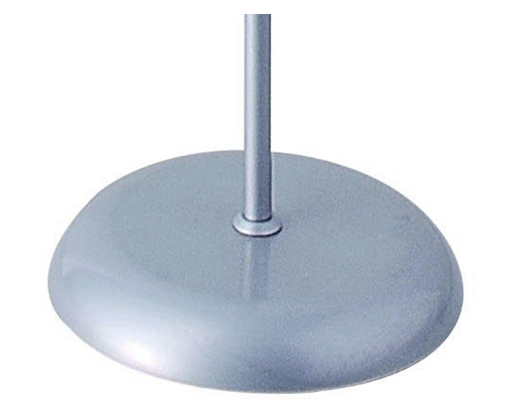 Lámpara pie 2L E27/E14 blanco/plateado Abitare-5