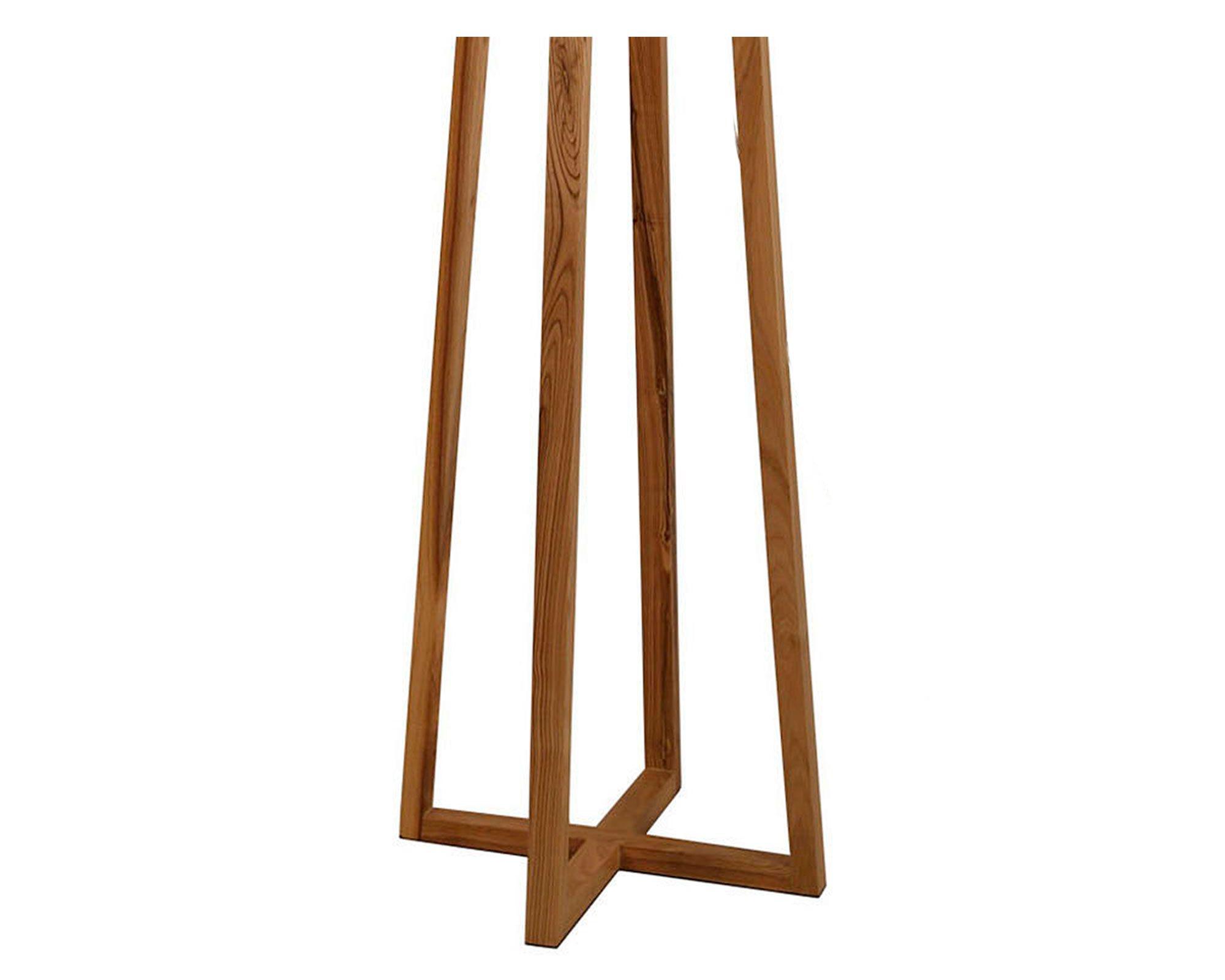Lámpara pie 1L E27 geométrica natural Abitare-2