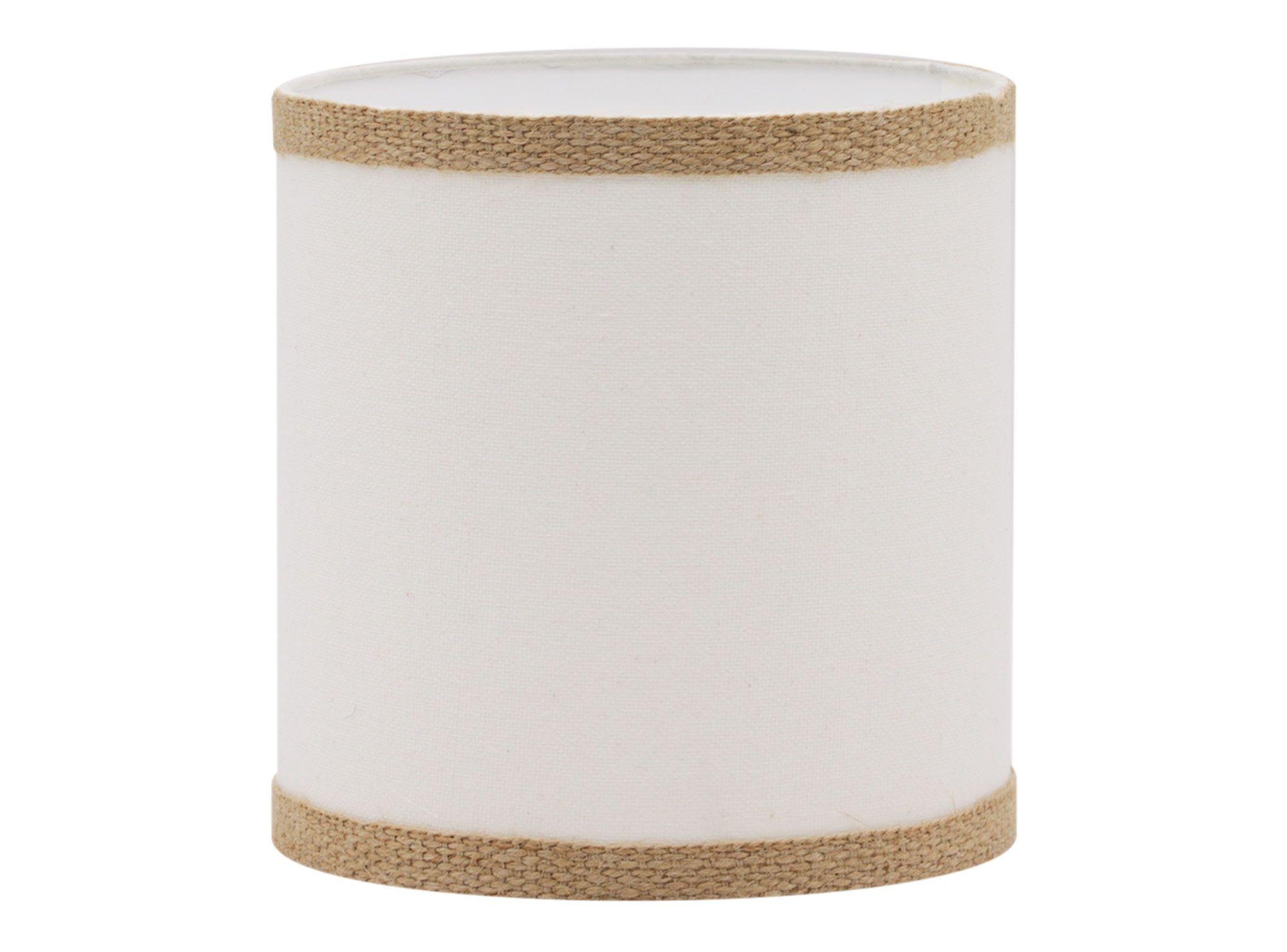 Pantalla 18cm tubo lino/yute-0