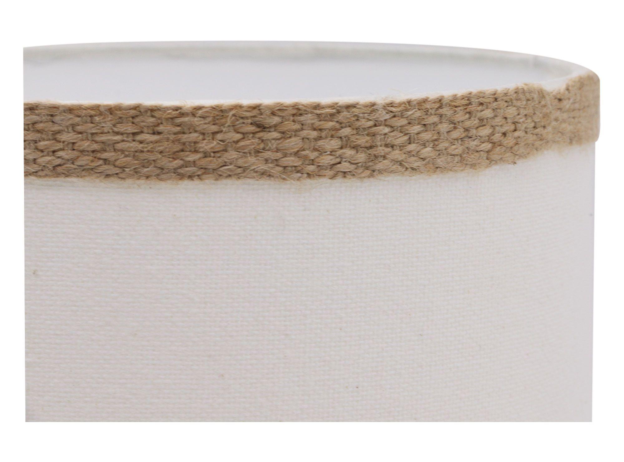 Pantalla 18cm tubo lino/yute-1