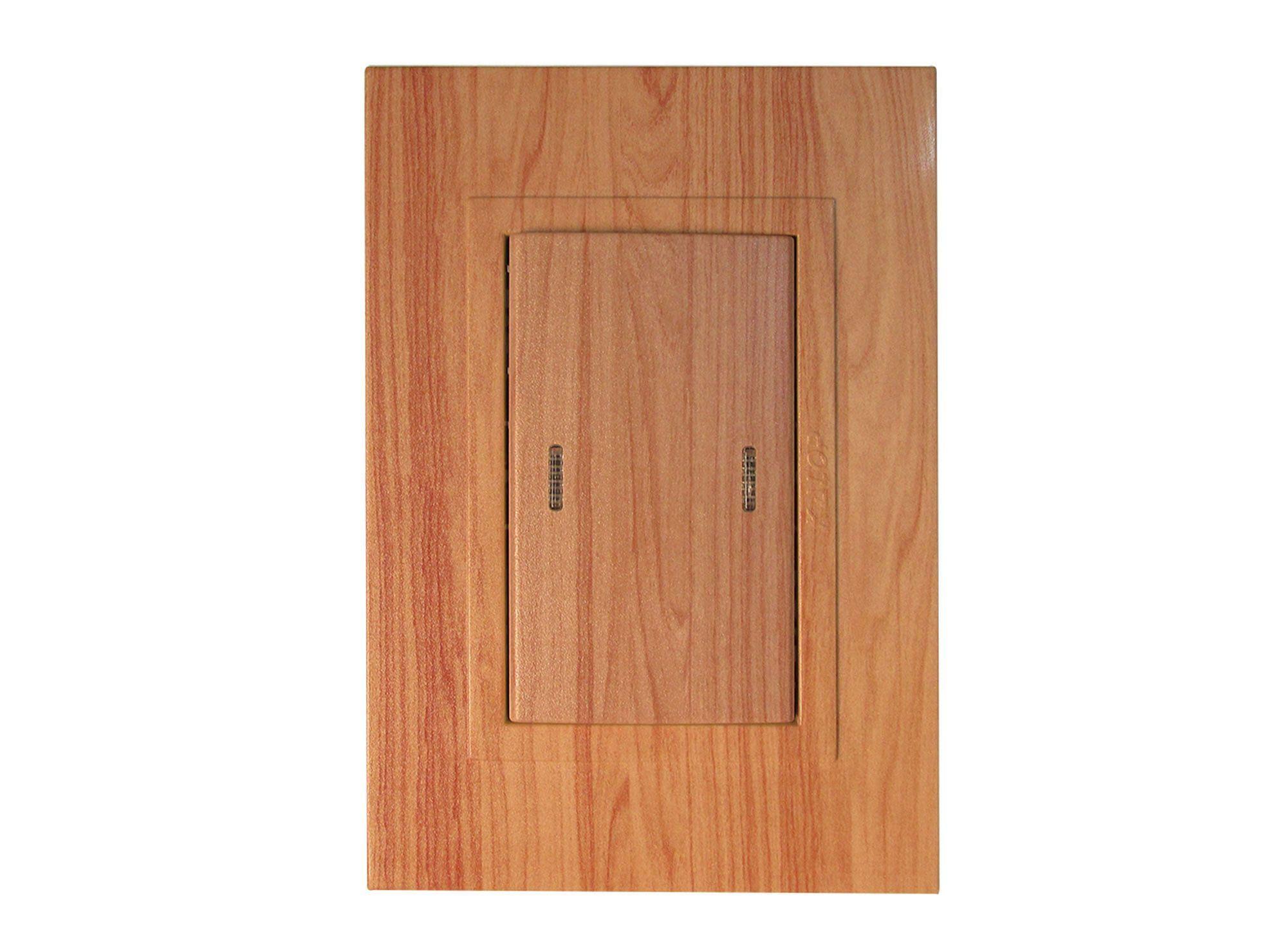 Placa armada interruptor 16A 9/24 Zen concept madera H1 Kalop-1