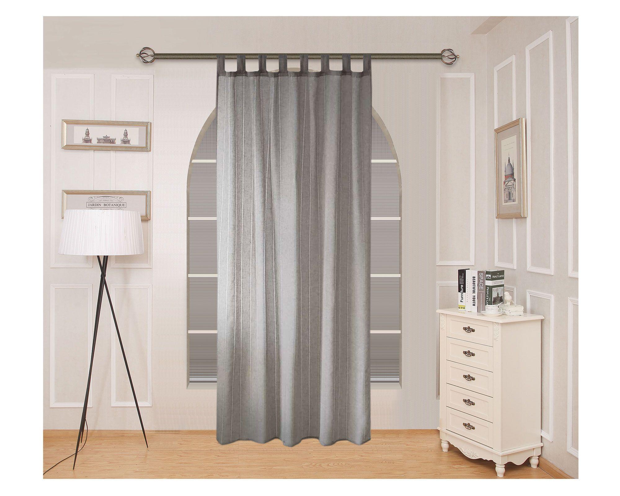 Cortina velo 140x230 cm Deshilado beige Cotidiana-0