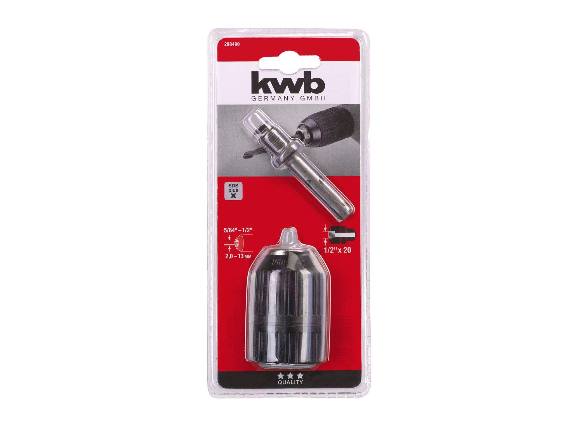 Mandril con adaptador SDS plus 13 mm KWB-1