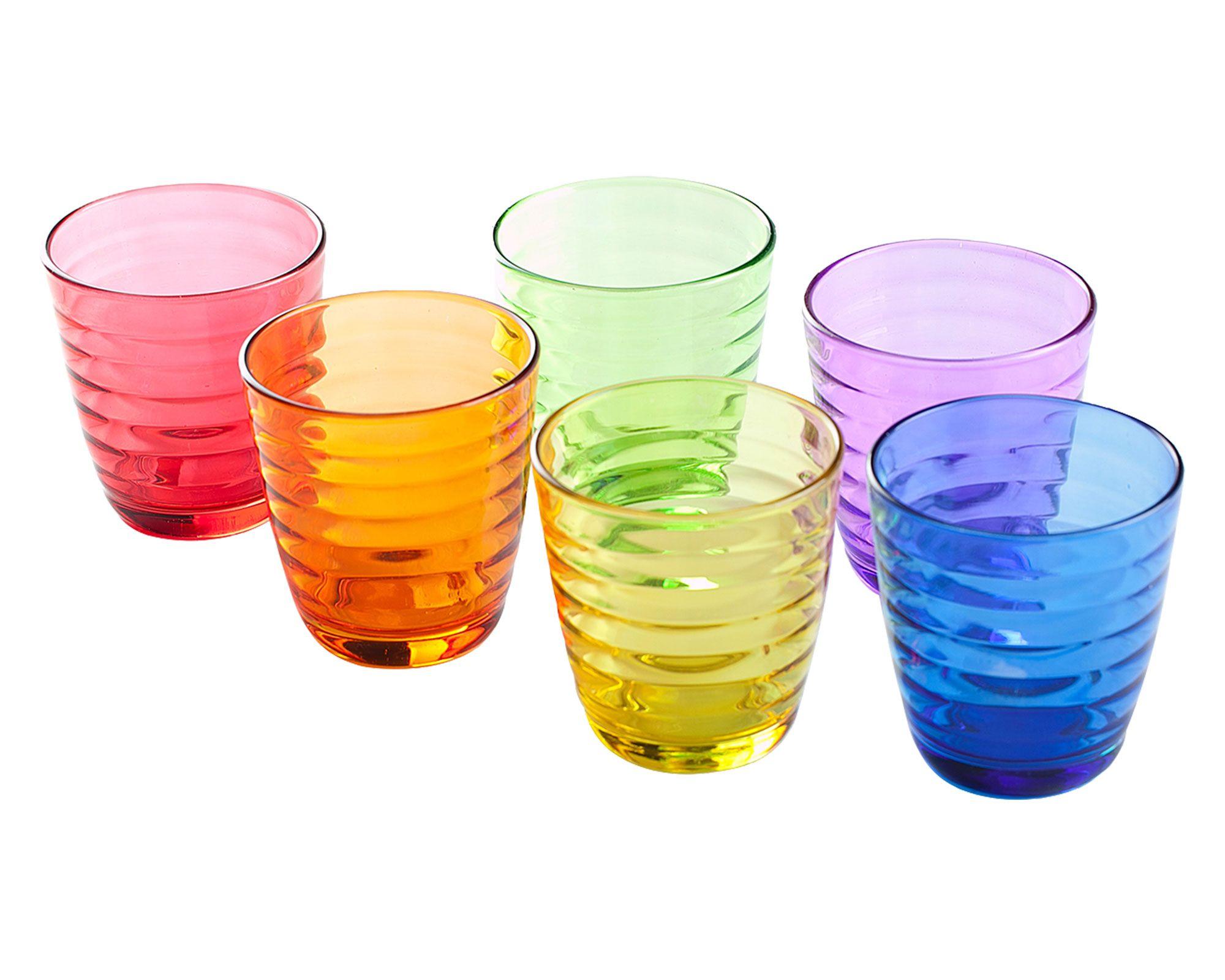 Vaso bajo 240 ml Líneas 6 unidades Cotidiana-0