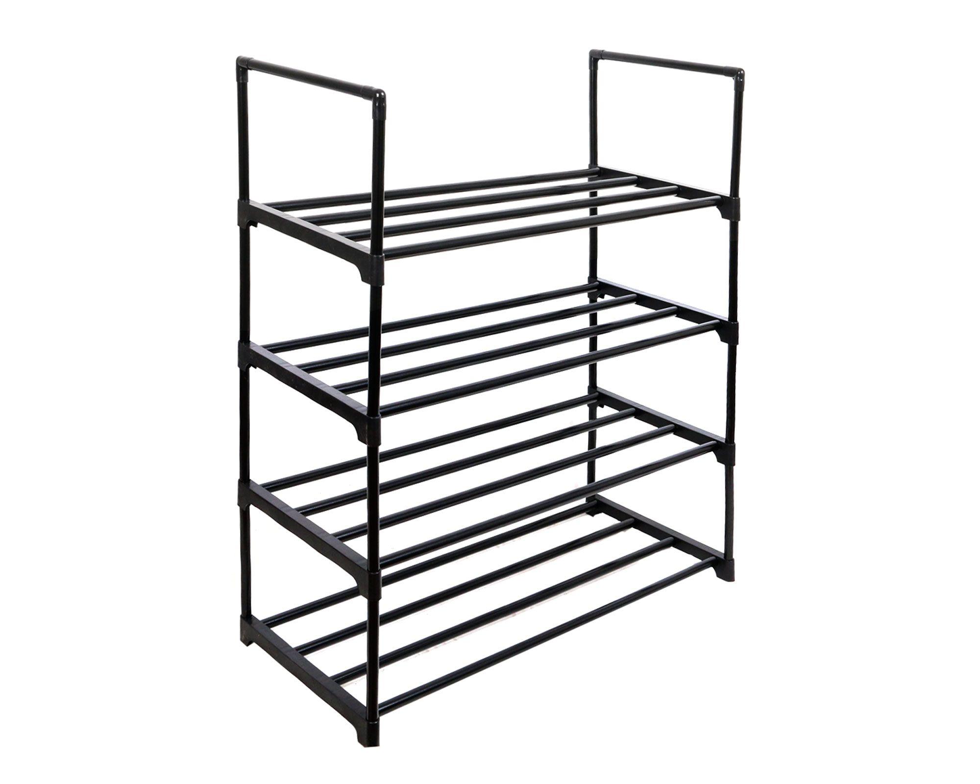 Organizador zapatos 4 niveles negro Cotidiana-1