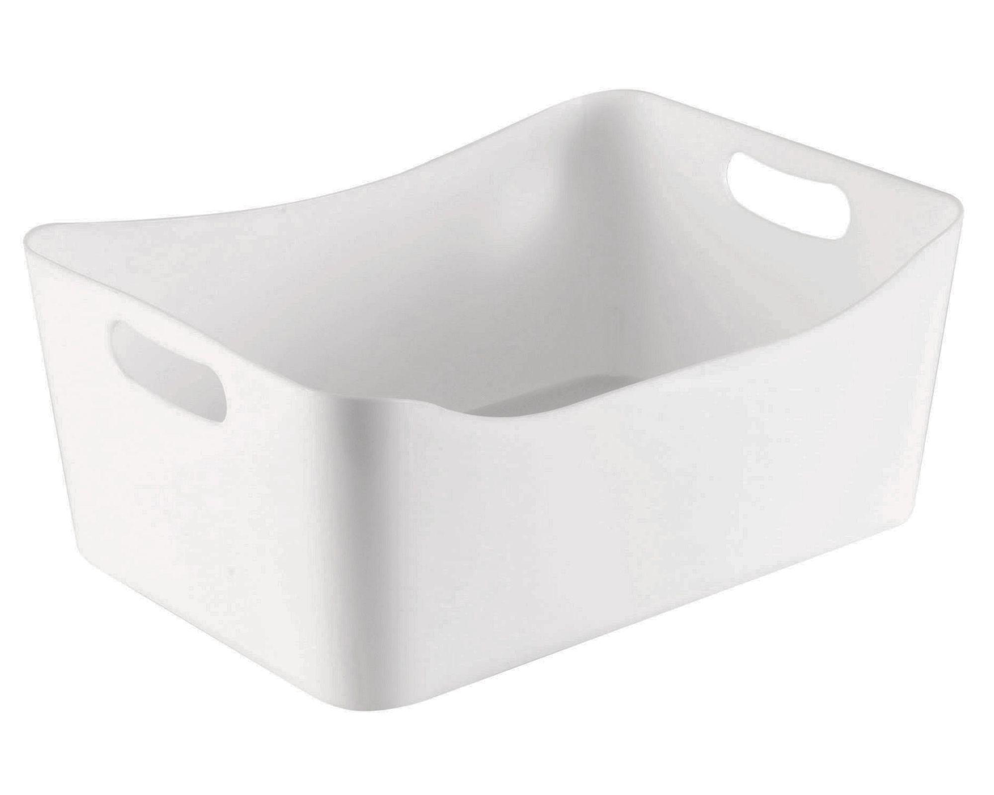 Caja organizadora con asas blanco acrílica 2.5 lt-3