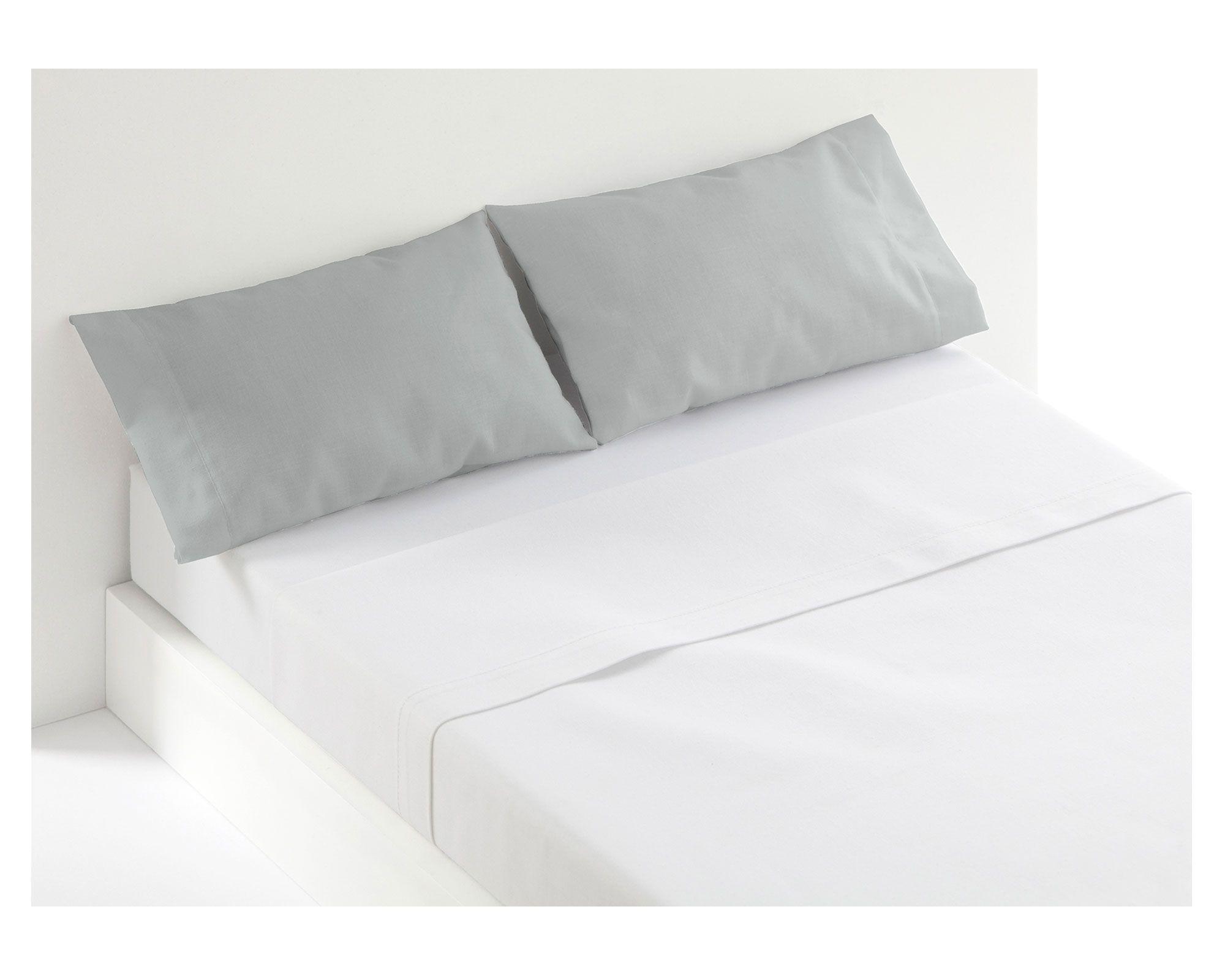 Funda almohada 50x70 cm gris 2 unidades Cotidiana-1