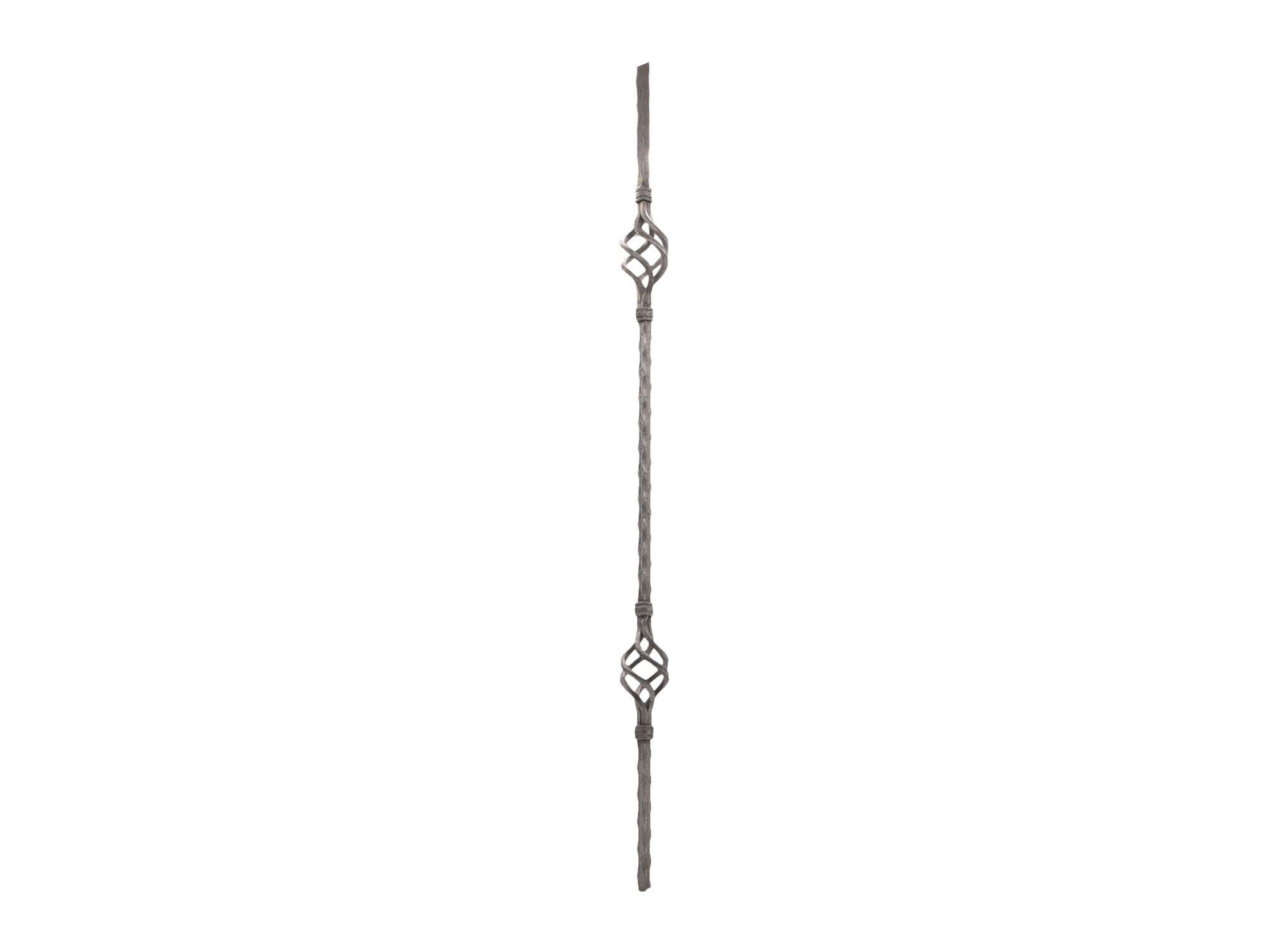 Balaustro 90 cm 2 piñas 5 unidades Ferromir-2