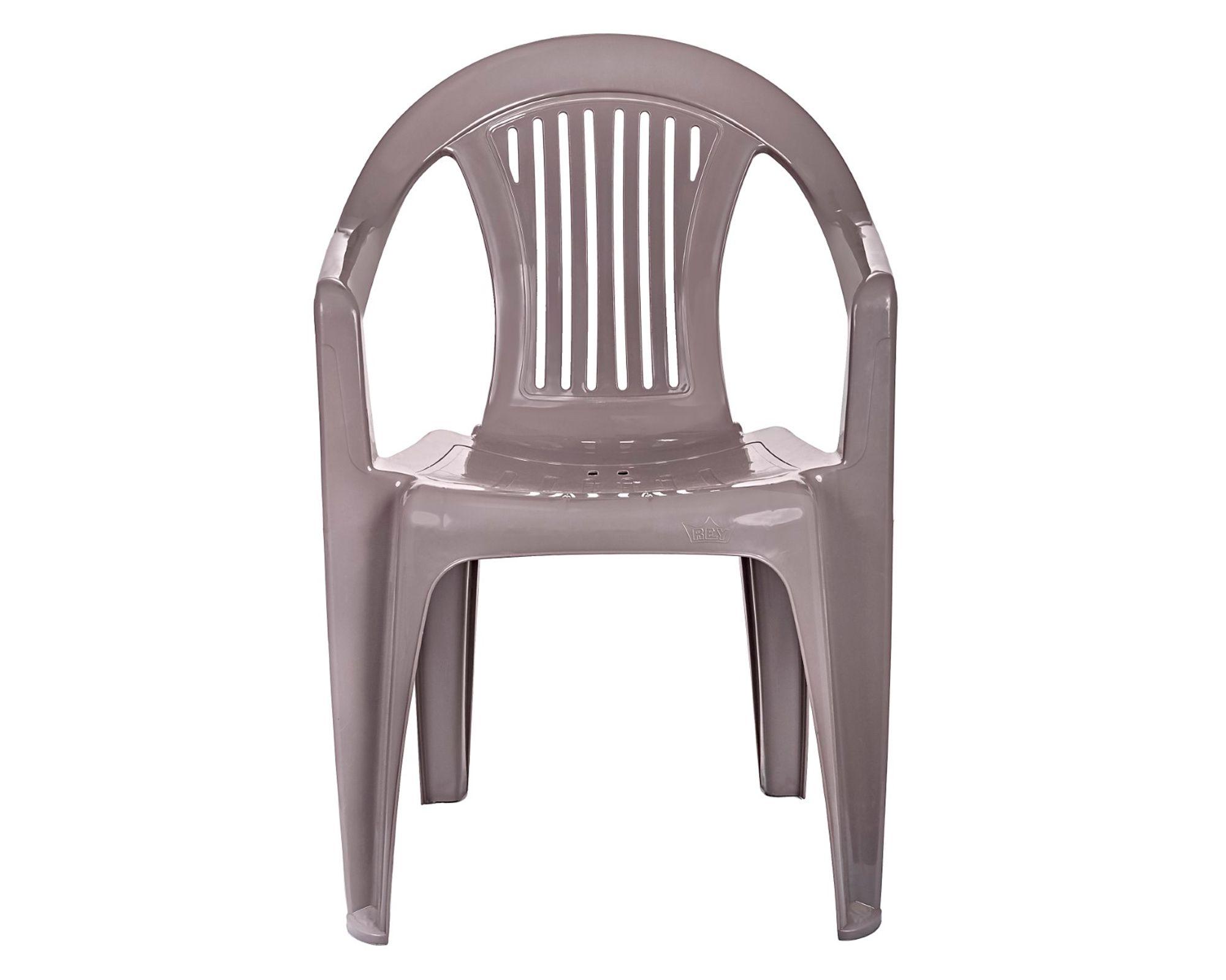 Silla plástico Barcelona gris-2