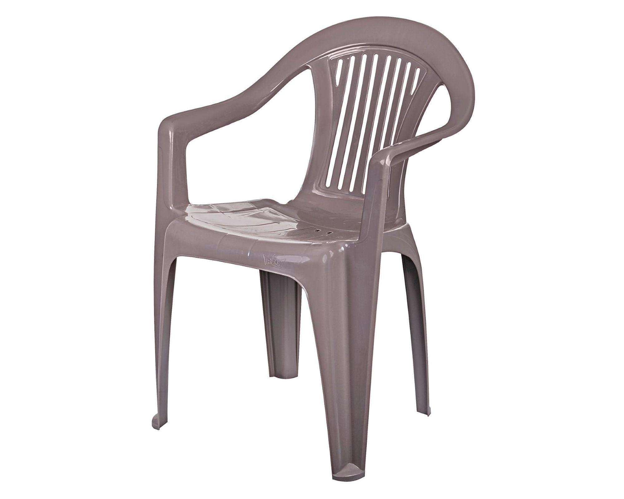 Silla plástico Barcelona gris-3