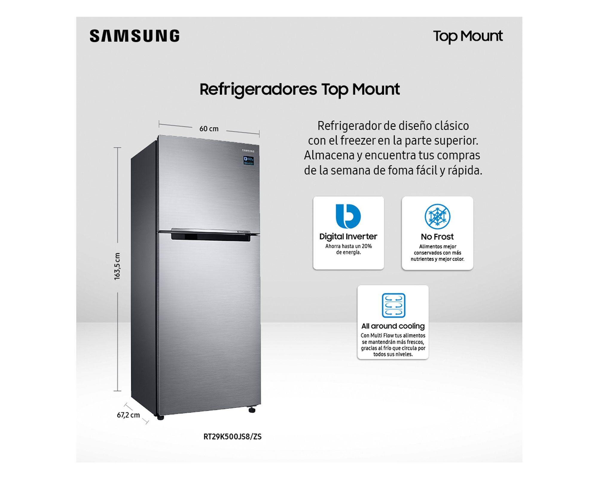 Refrigerador Top Mount no frost 302 litros RT29K500JS8/ZS silver-5