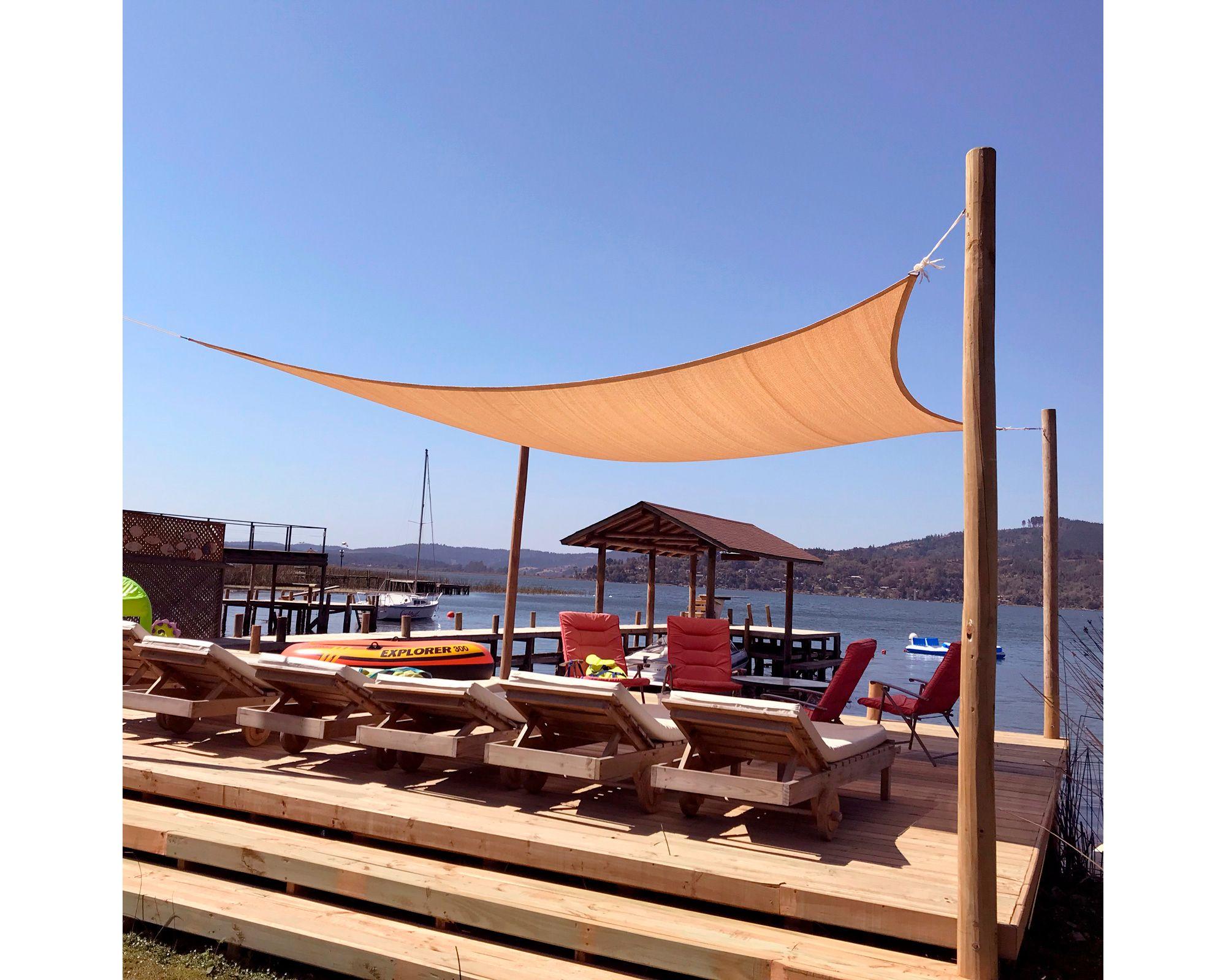 Vela sombreadora 5x5x7 m triángulo mocha Marienberg-2