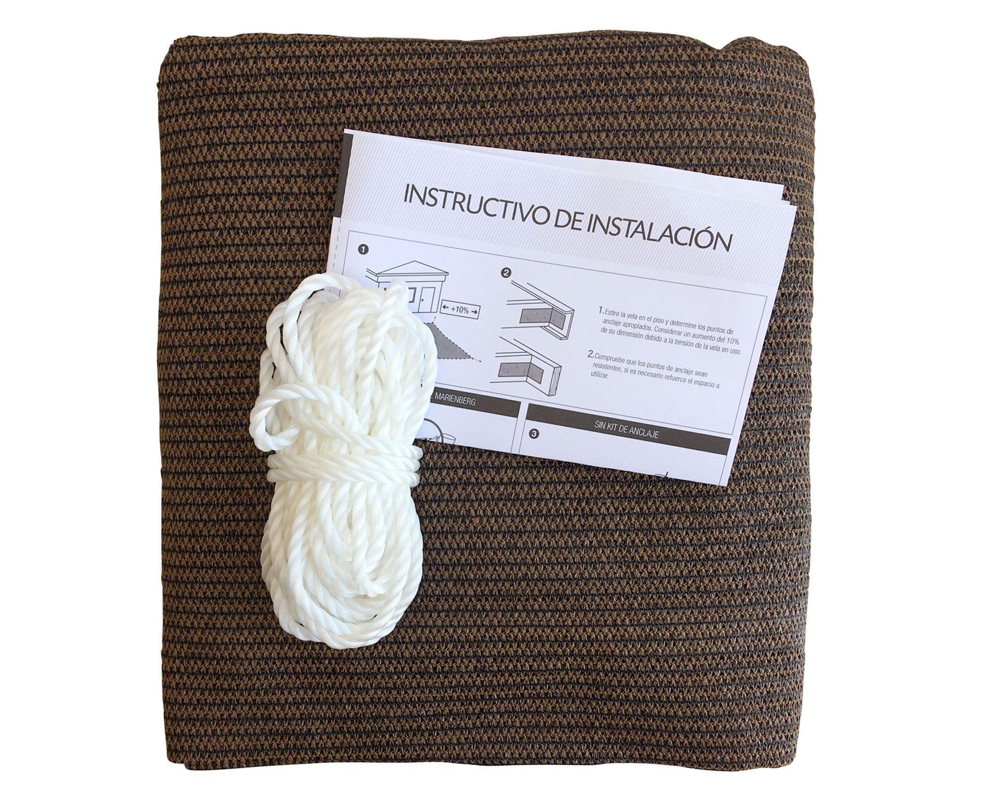 Vela sombreadora 5x5x7 m triángulo mocha Marienberg-0