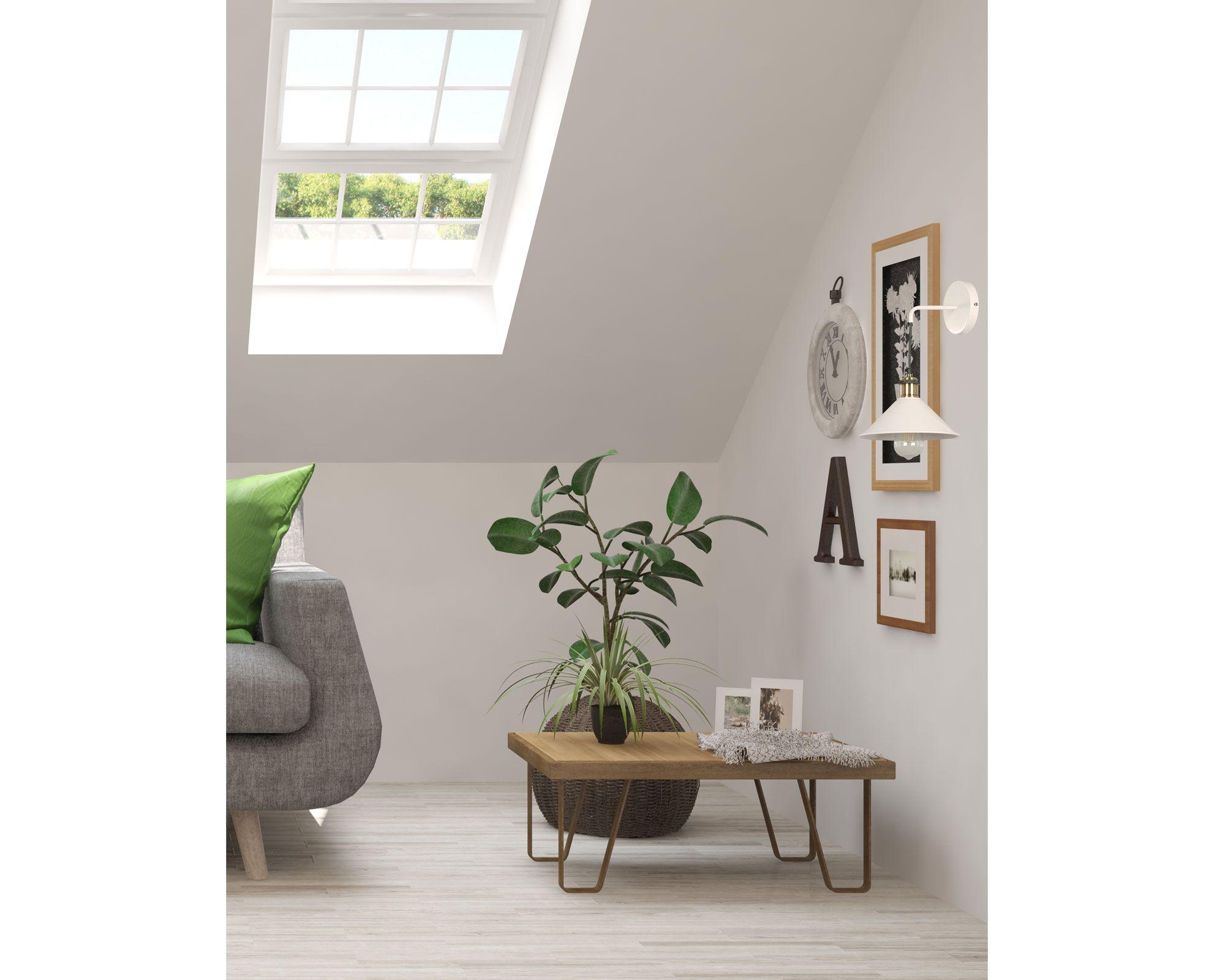 Aplique 1L E27 linz blanco Abitare-7