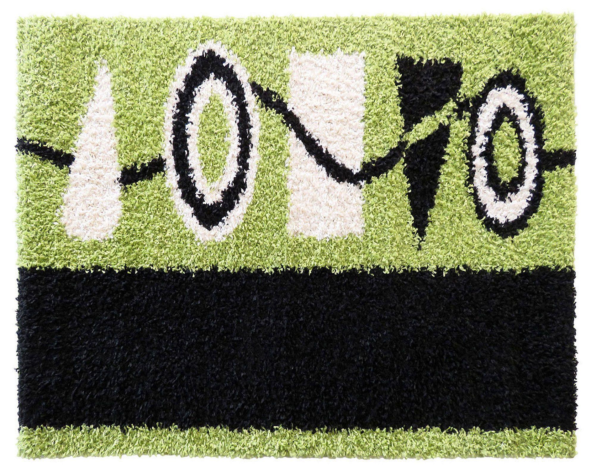 Alfombra infantil 120x170 cm Geom verde Idetex-0