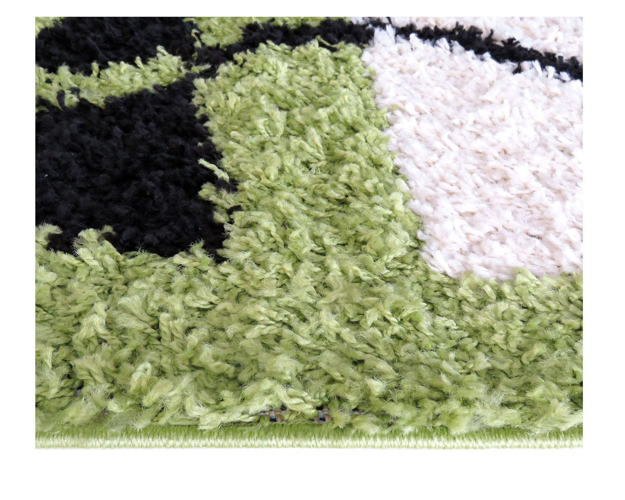 Alfombra infantil 120x170 cm Geom verde Idetex-2