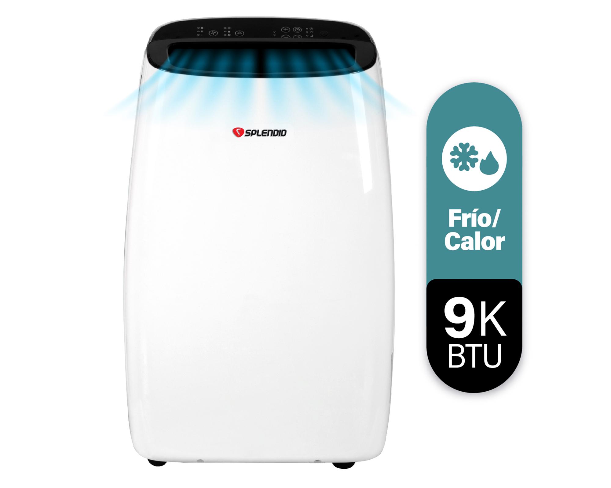 Aire acondicionado portátil 9000 BTU frío/calor Splendid-11
