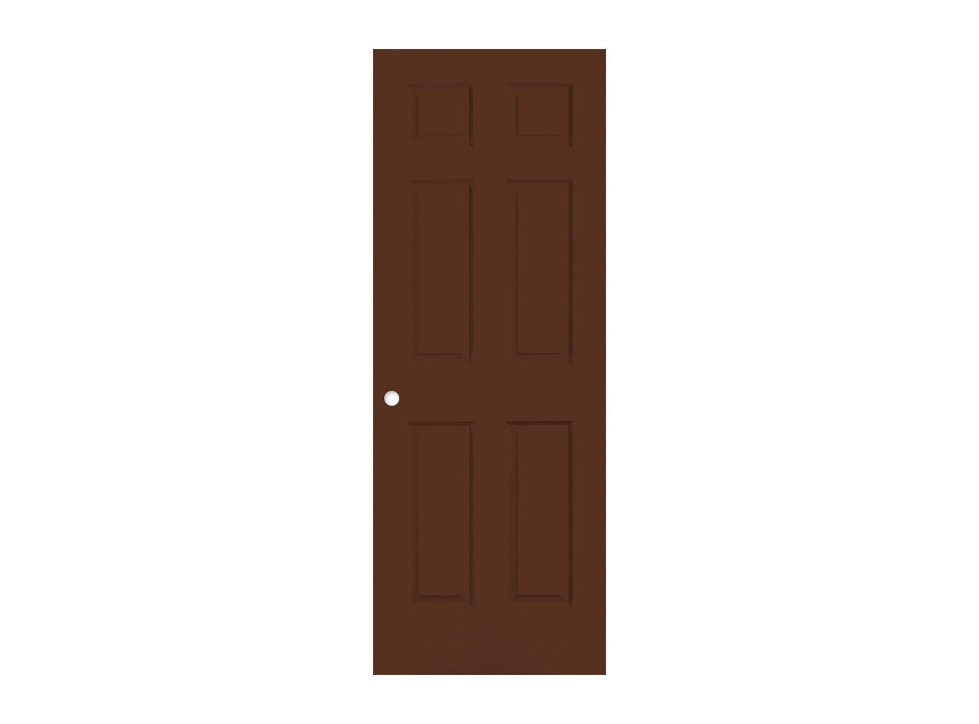 Puerta Interior Sinfonía 75x210 cm Chocolate con perforación Masonite-1